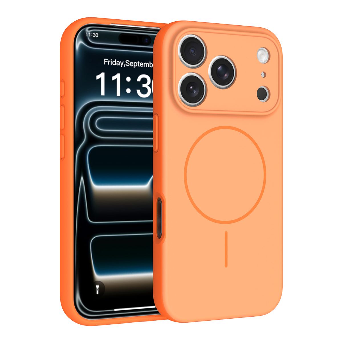 Aura Contrast Color Skin Feel Magsafe Case — 118