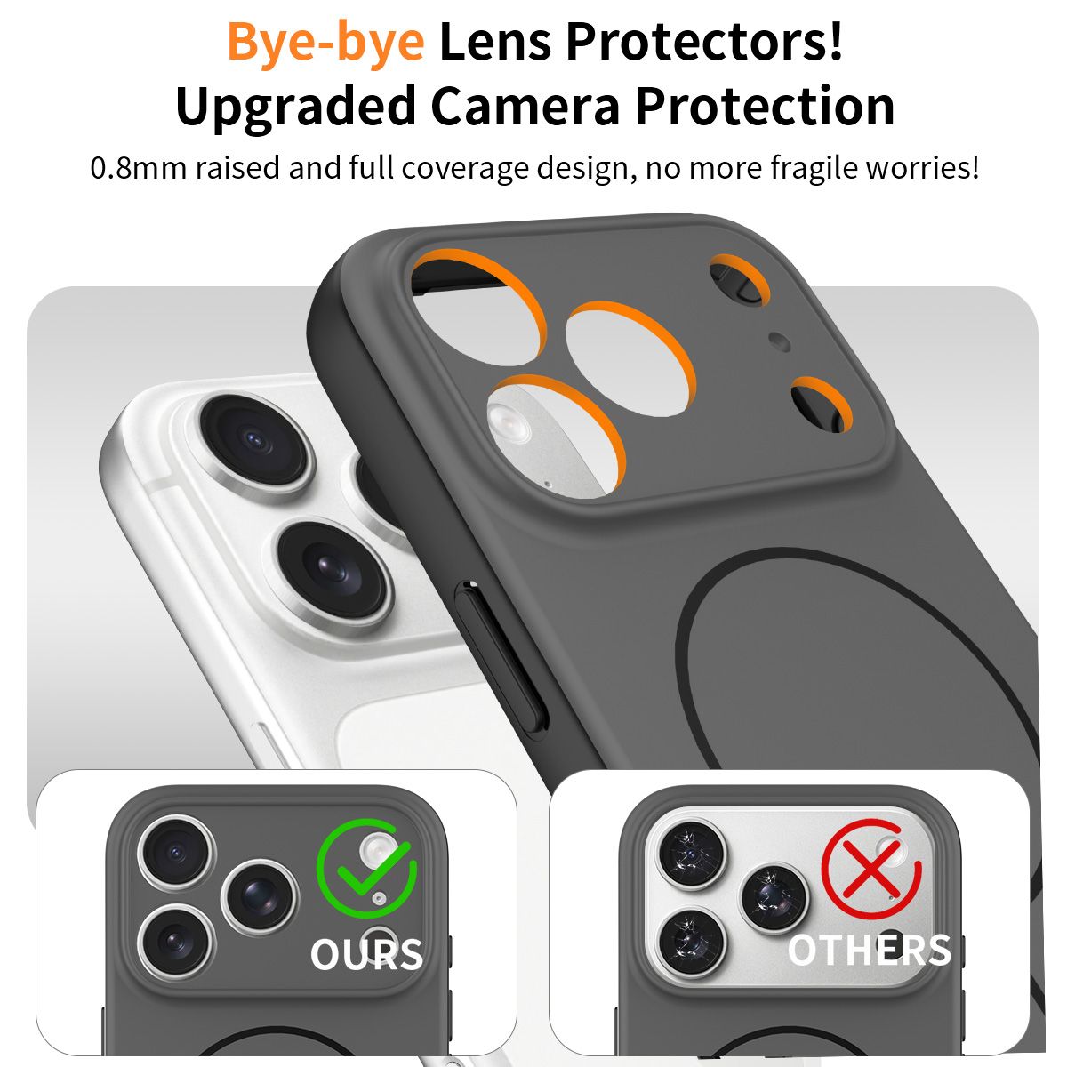 Aura Contrast Color Skin Feel Magsafe Case — 119