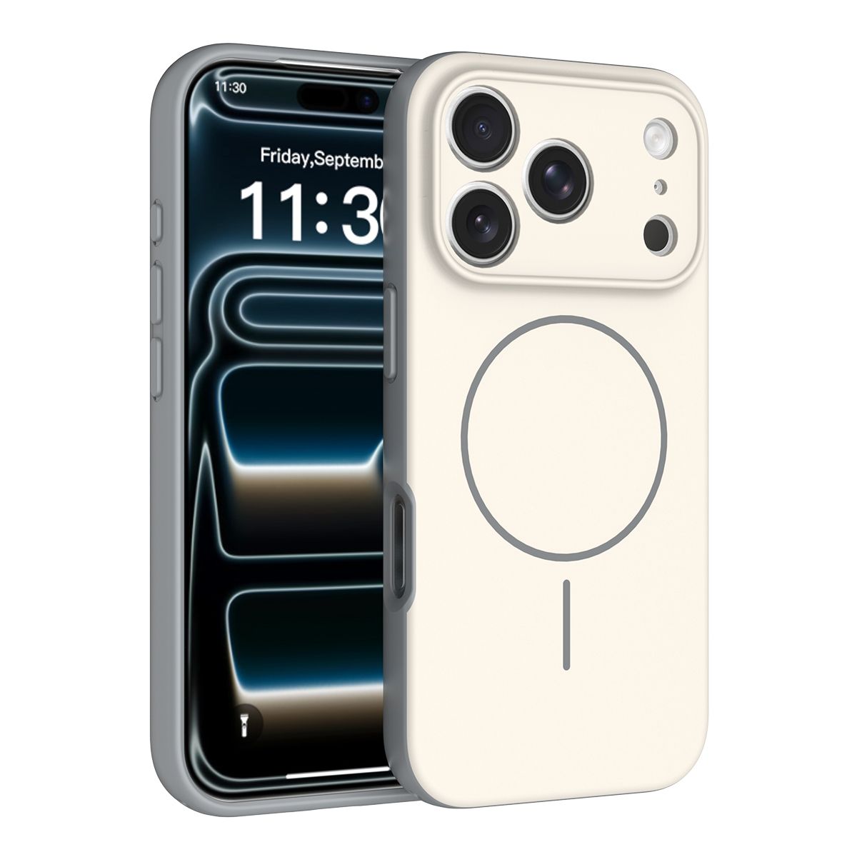 Aura Contrast Color Skin Feel Magsafe Case — 138