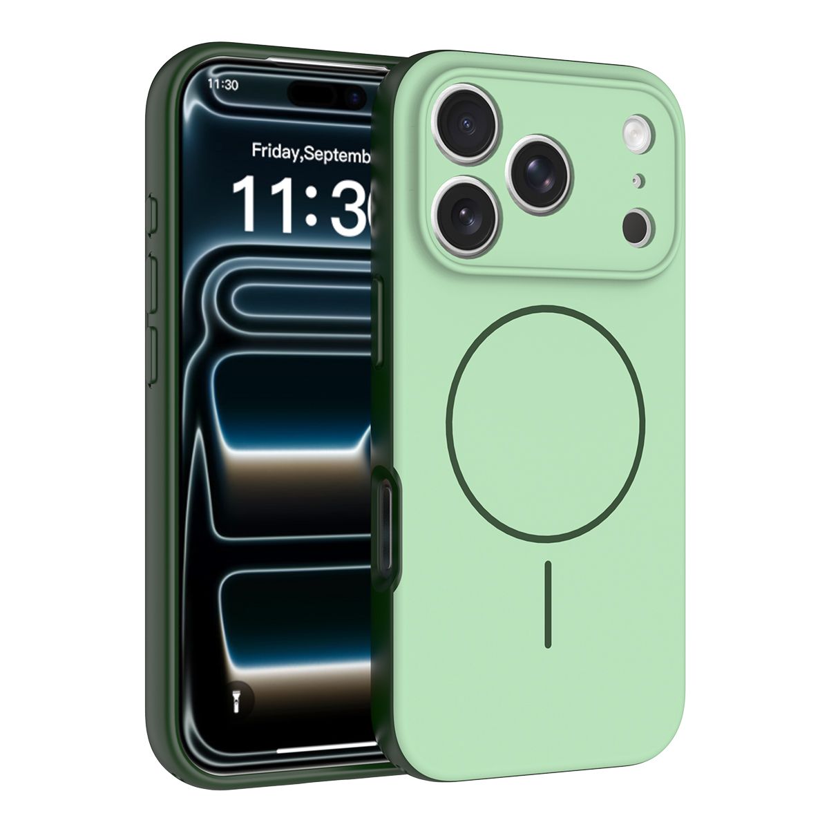 Aura Contrast Color Skin Feel Magsafe Case — 132