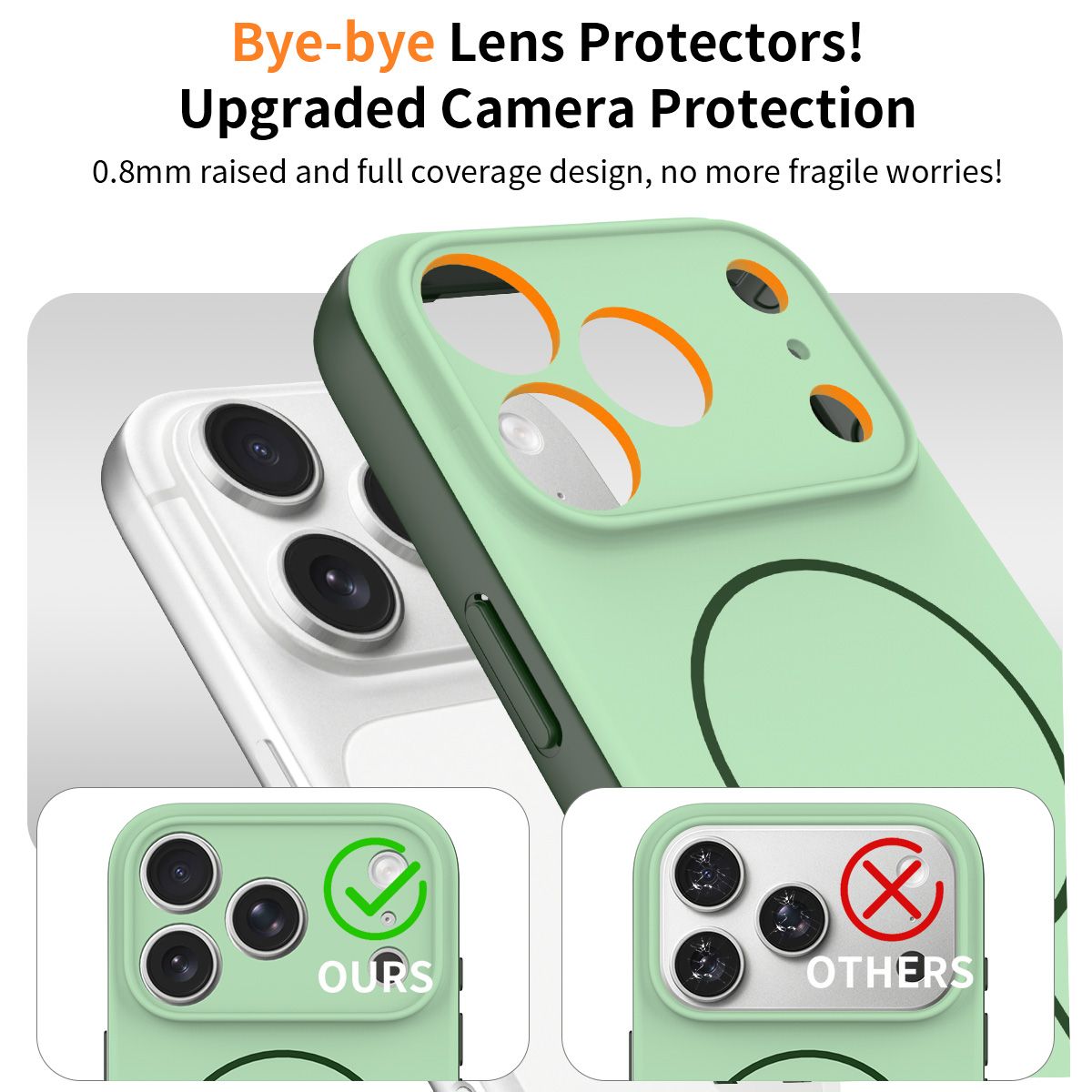 Aura Contrast Color Skin Feel Magsafe Case — 133