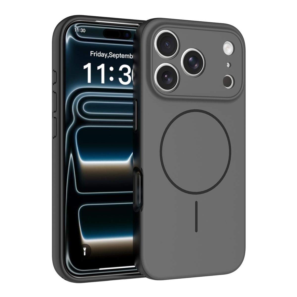 Aura Contrast Color Skin Feel Magsafe Case — 126