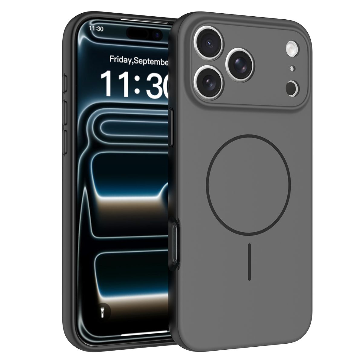 Aura Contrast Color Skin Feel Magsafe Case — 156