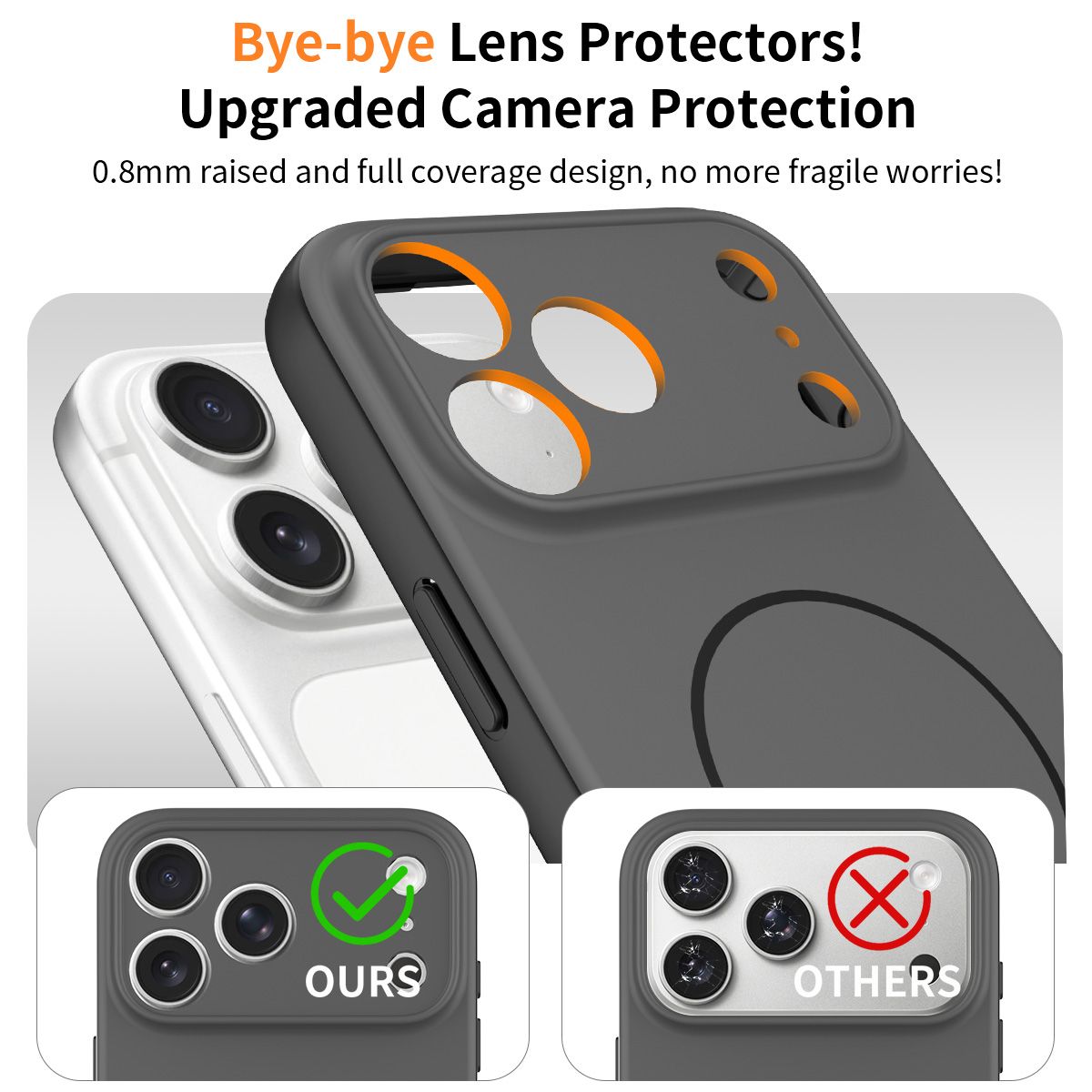 Aura Contrast Color Skin Feel Magsafe Case — 157