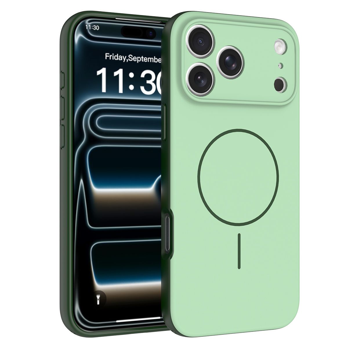 Aura Contrast Color Skin Feel Magsafe Case — 174