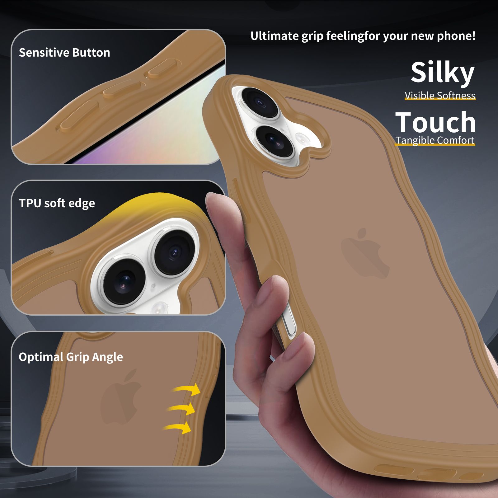 Ripple Matte Frosted Skin-Feel Case — 18