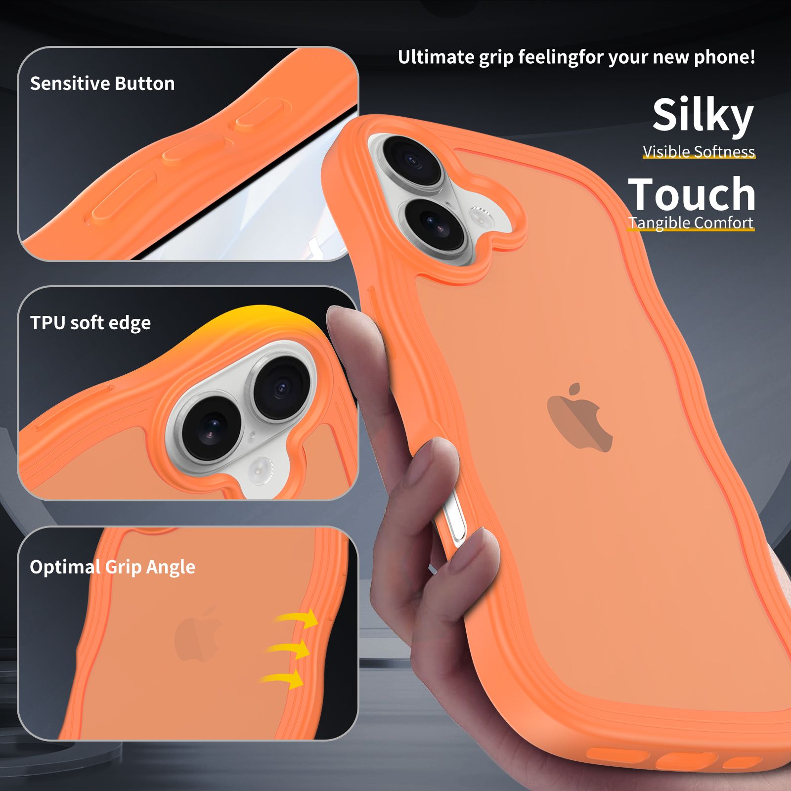 Ripple Matte Frosted Skin-Feel Case — 13