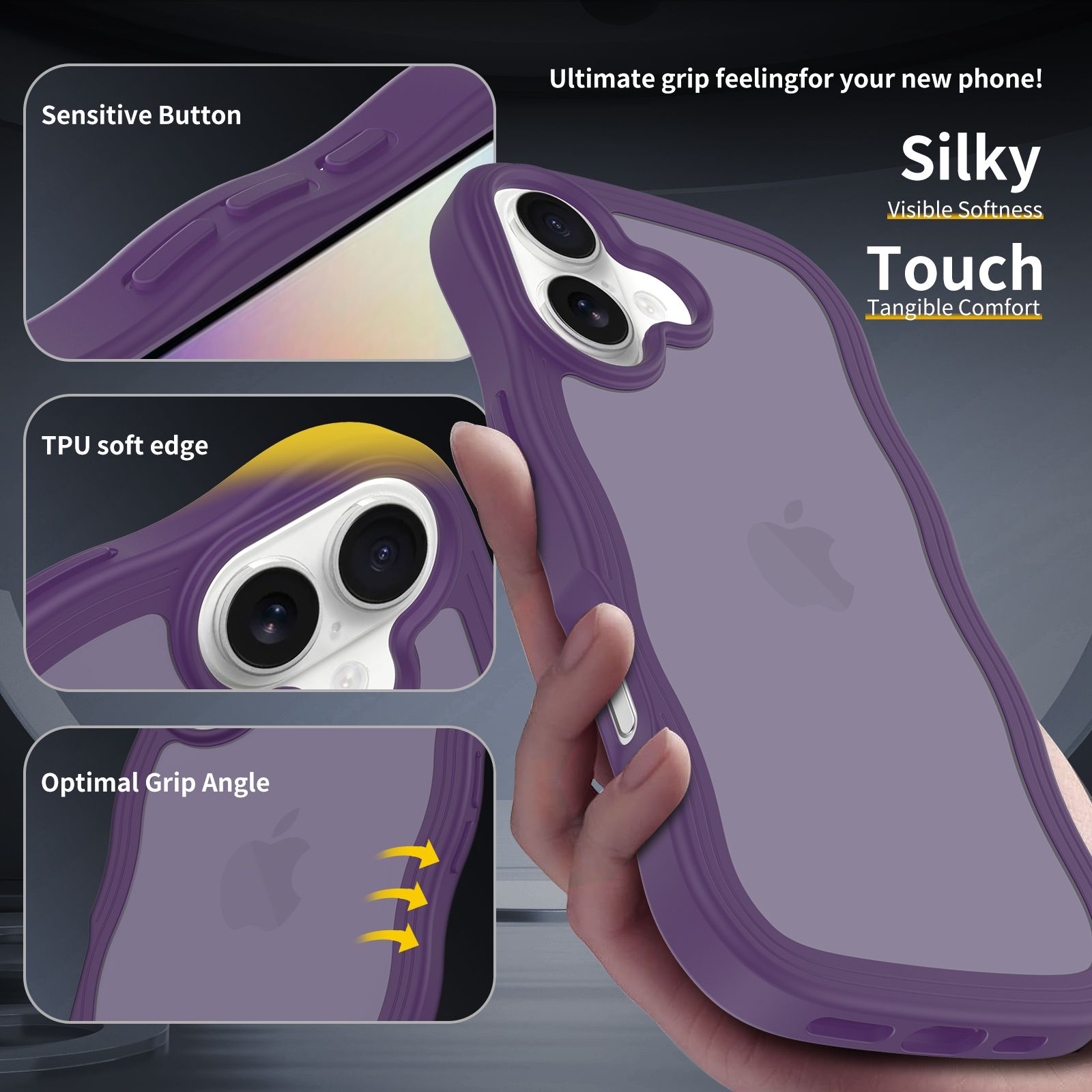 Ripple Matte Frosted Skin-Feel Case — 24