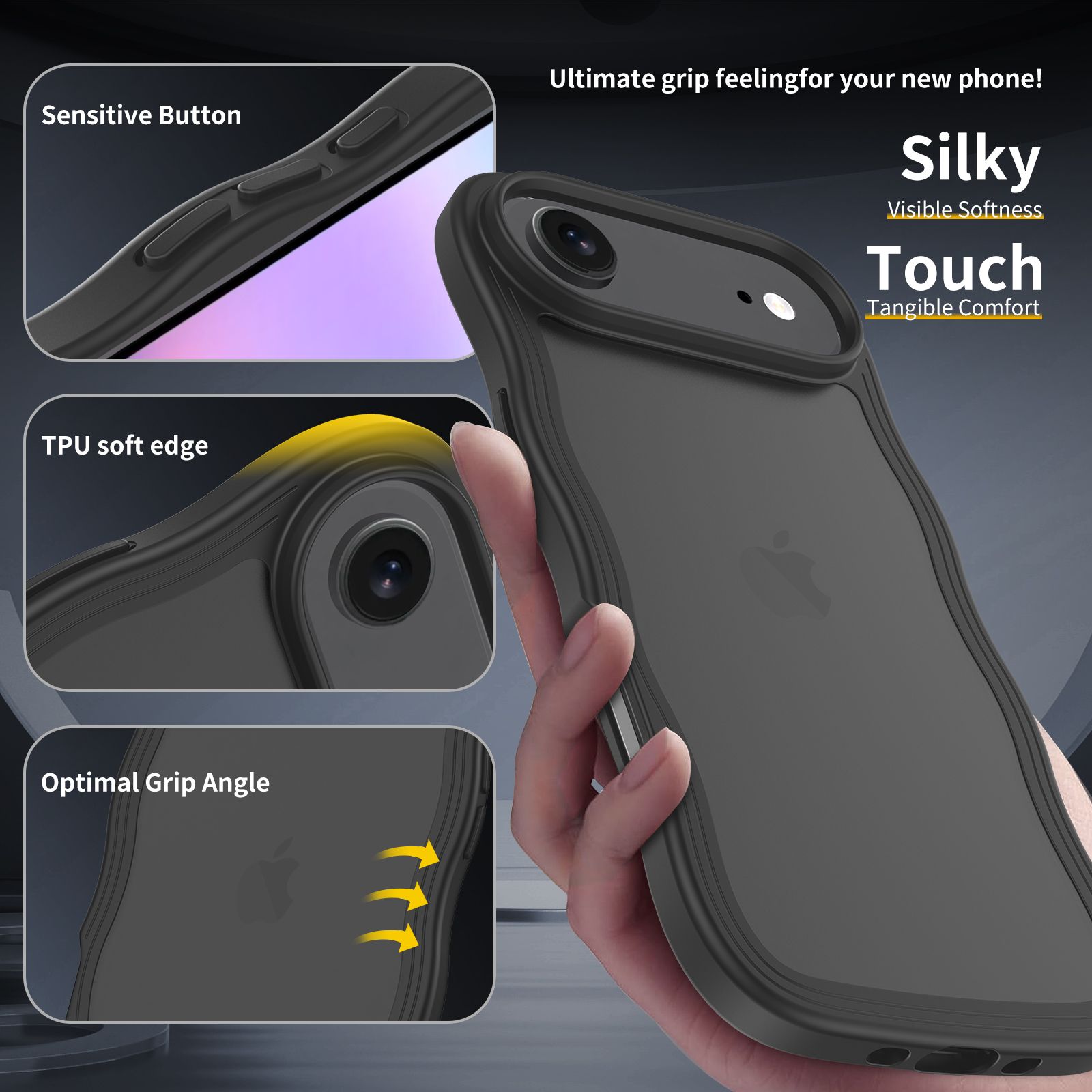 Ripple Matte Frosted Skin-Feel Case — 66