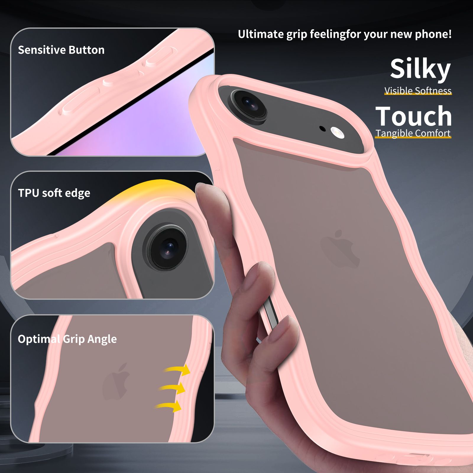 Ripple Matte Frosted Skin-Feel Case — 38