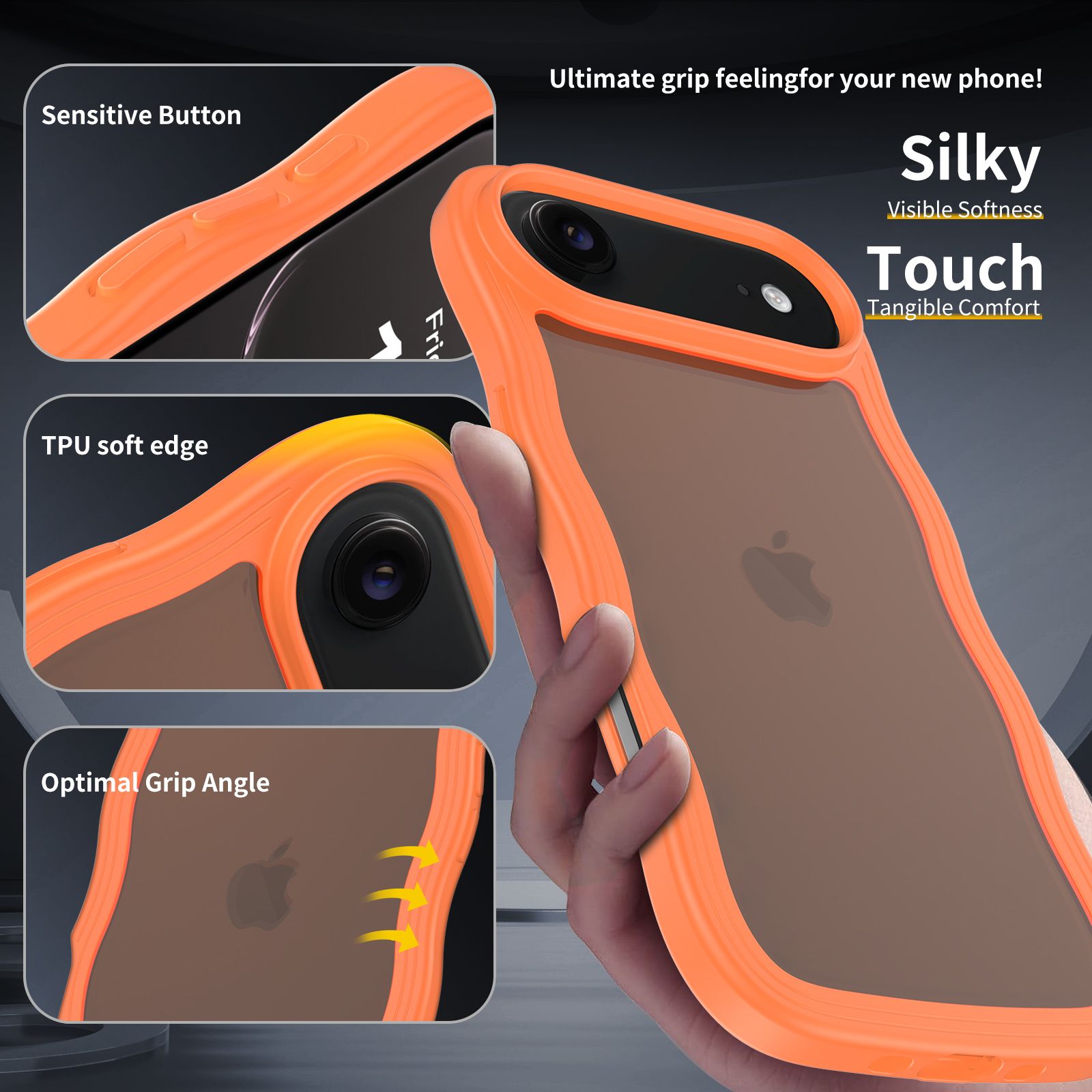 Ripple Matte Frosted Skin-Feel Case — 45