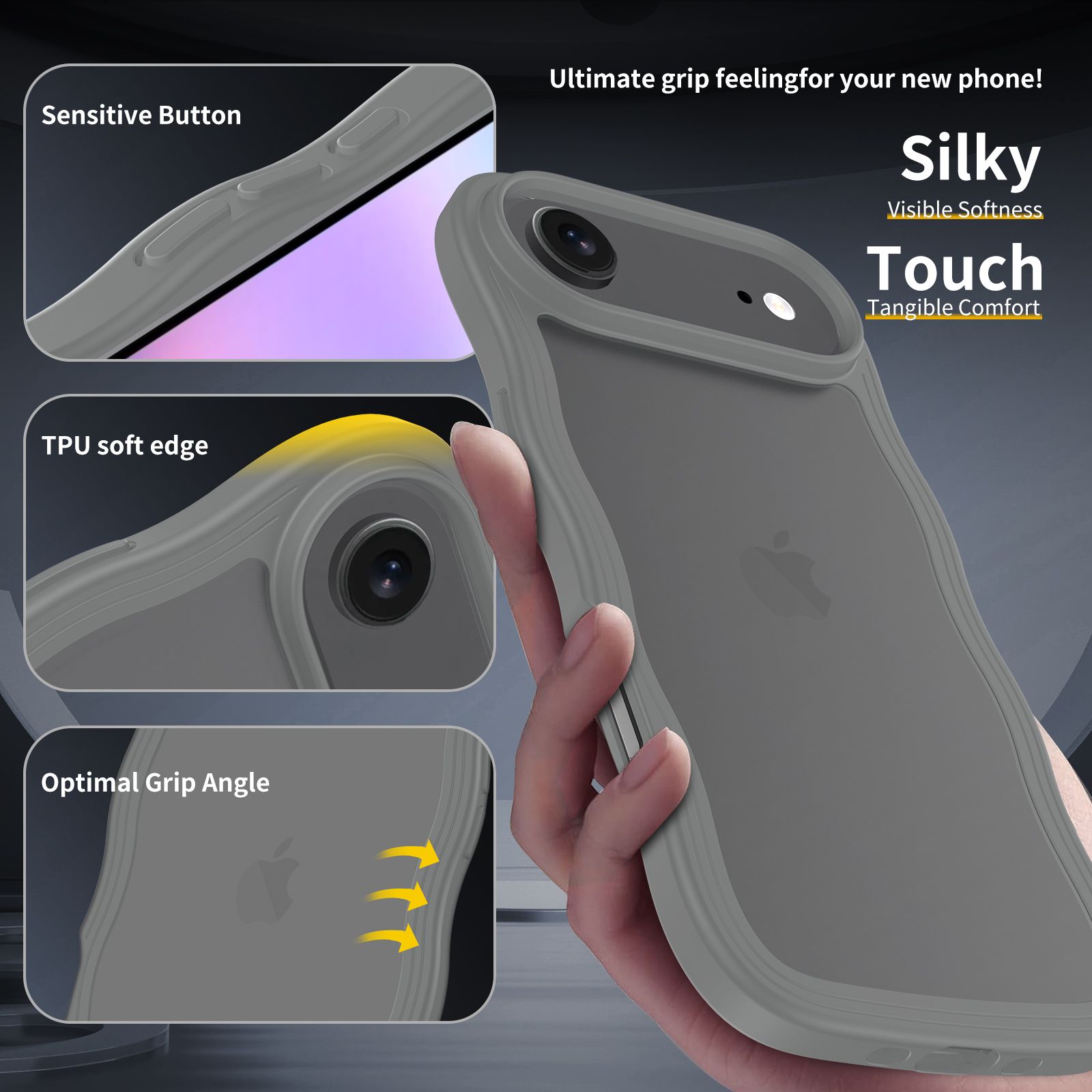 Ripple Matte Frosted Skin-Feel Case — 60