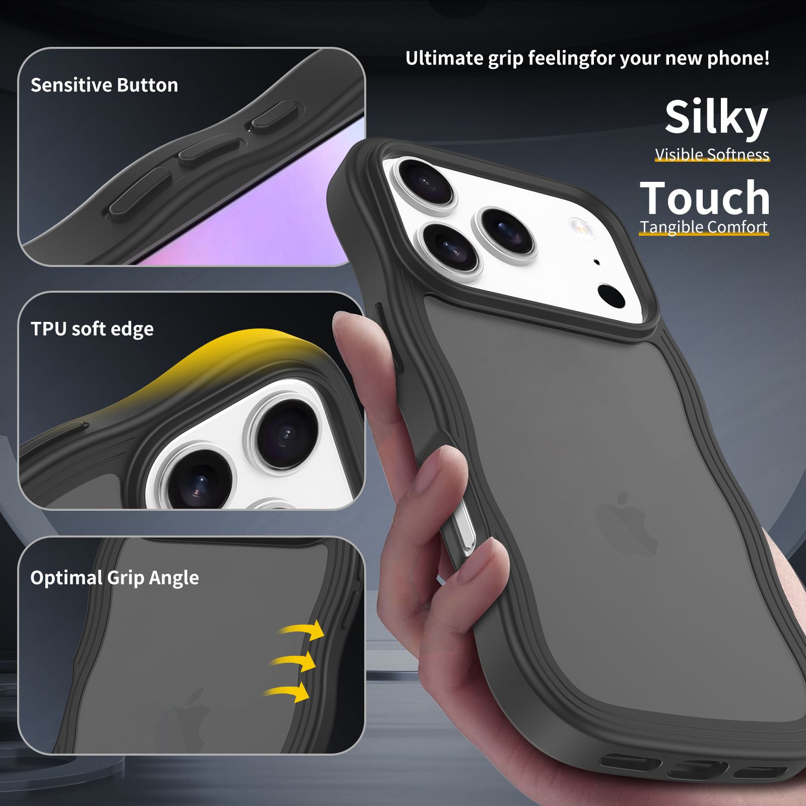 Ripple Matte Frosted Skin-Feel Case — 97
