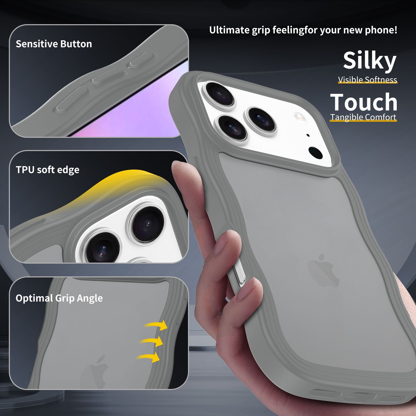 Ripple Matte Frosted Skin-Feel Case — 92