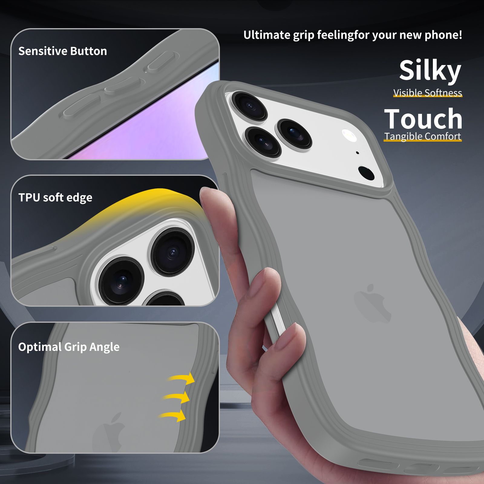 Ripple Matte Frosted Skin-Feel Case — 122