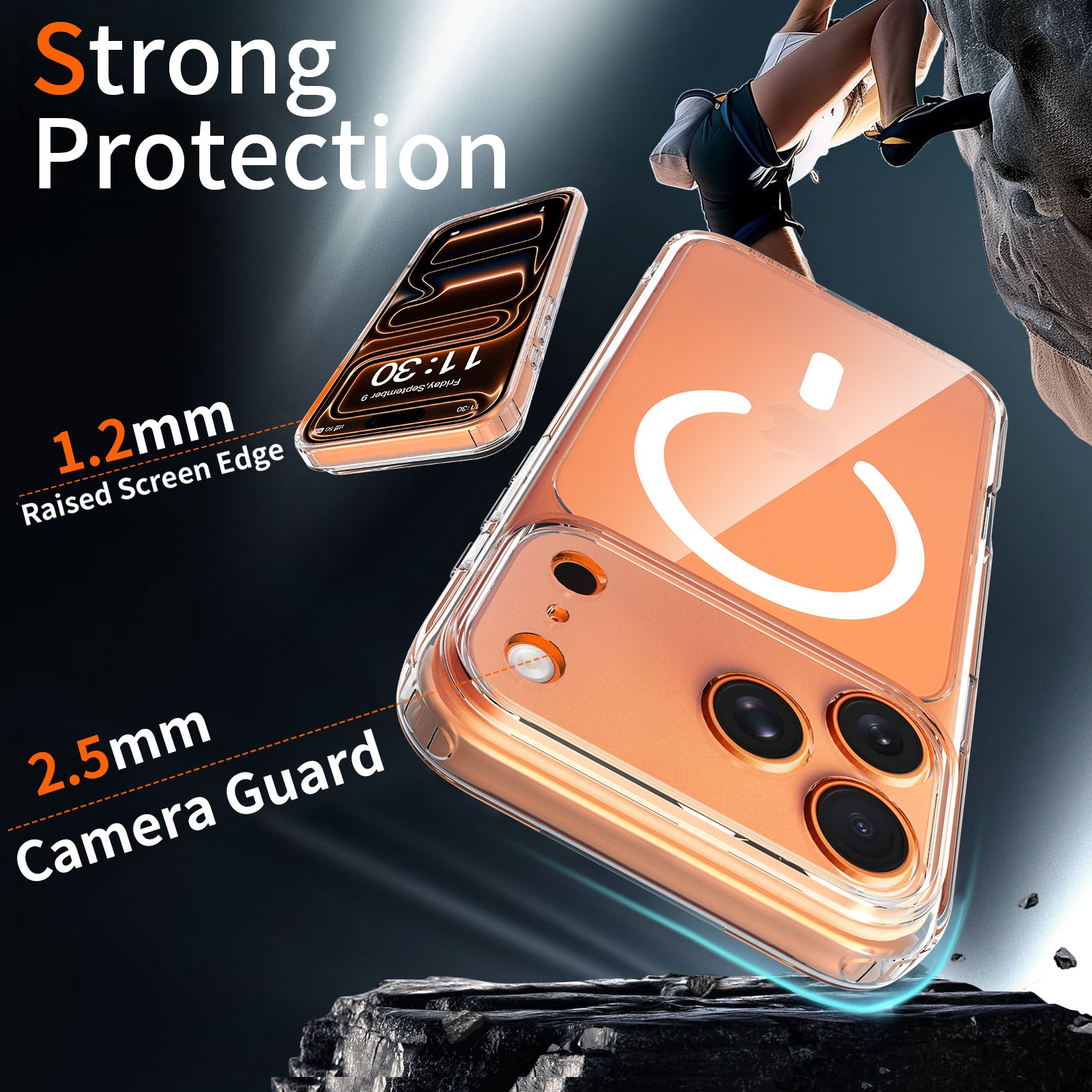 Aero Shield 1.5MM MagSafe Precise Camera Cutout Clear Case — 99