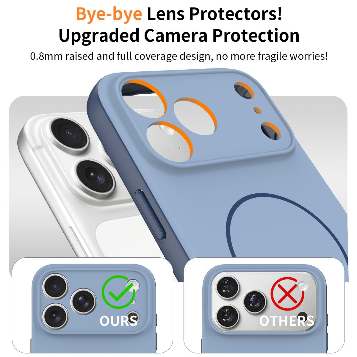 Aura Contrast Color Skin Feel Magsafe Case — 201
