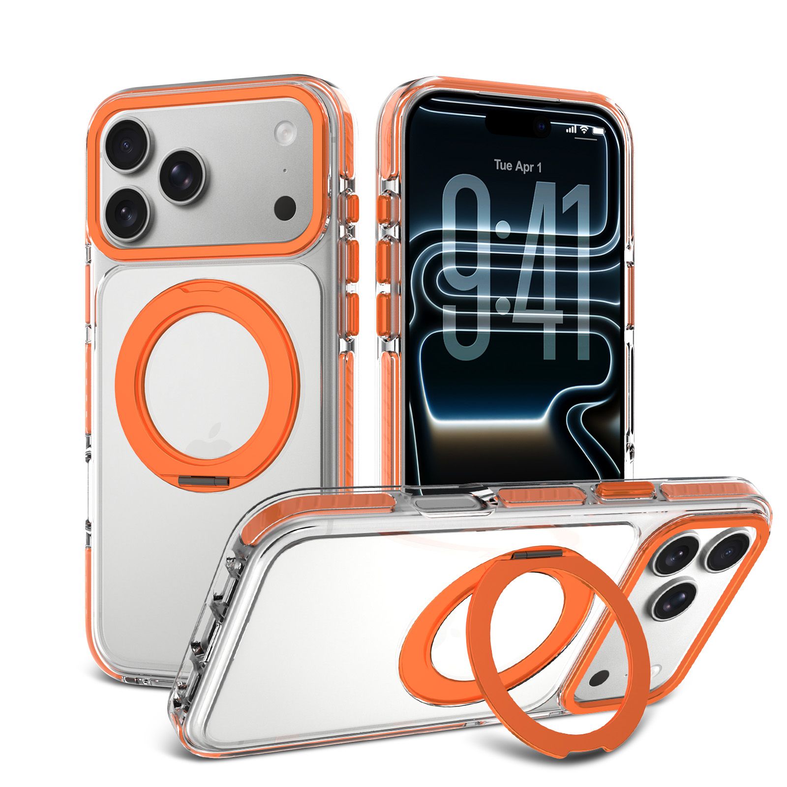 Chroma Orbit Colorful 360° Rotating Stand Magnetic Case — 84