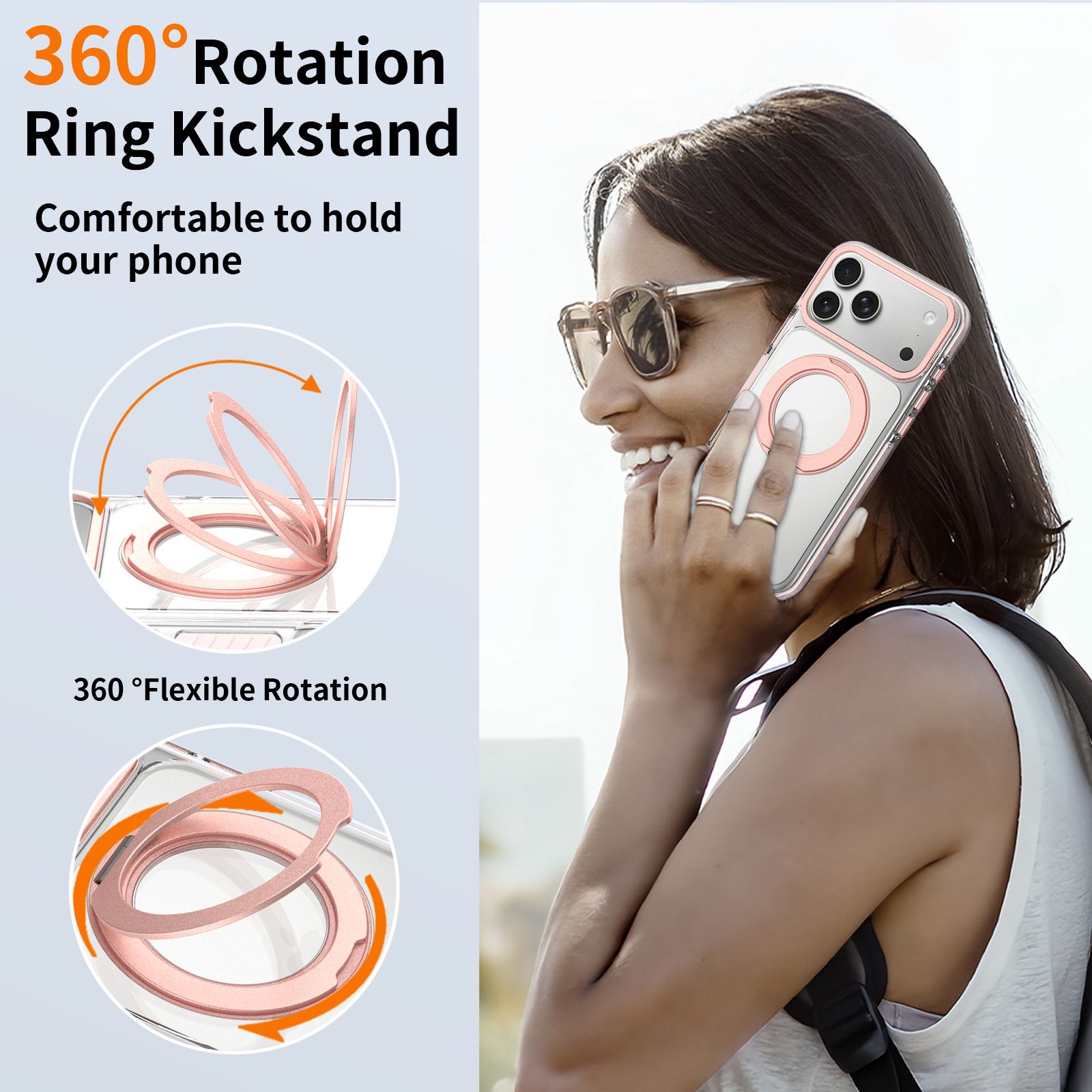 Chroma Orbit Colorful 360° Rotating Stand Magnetic Case — 81