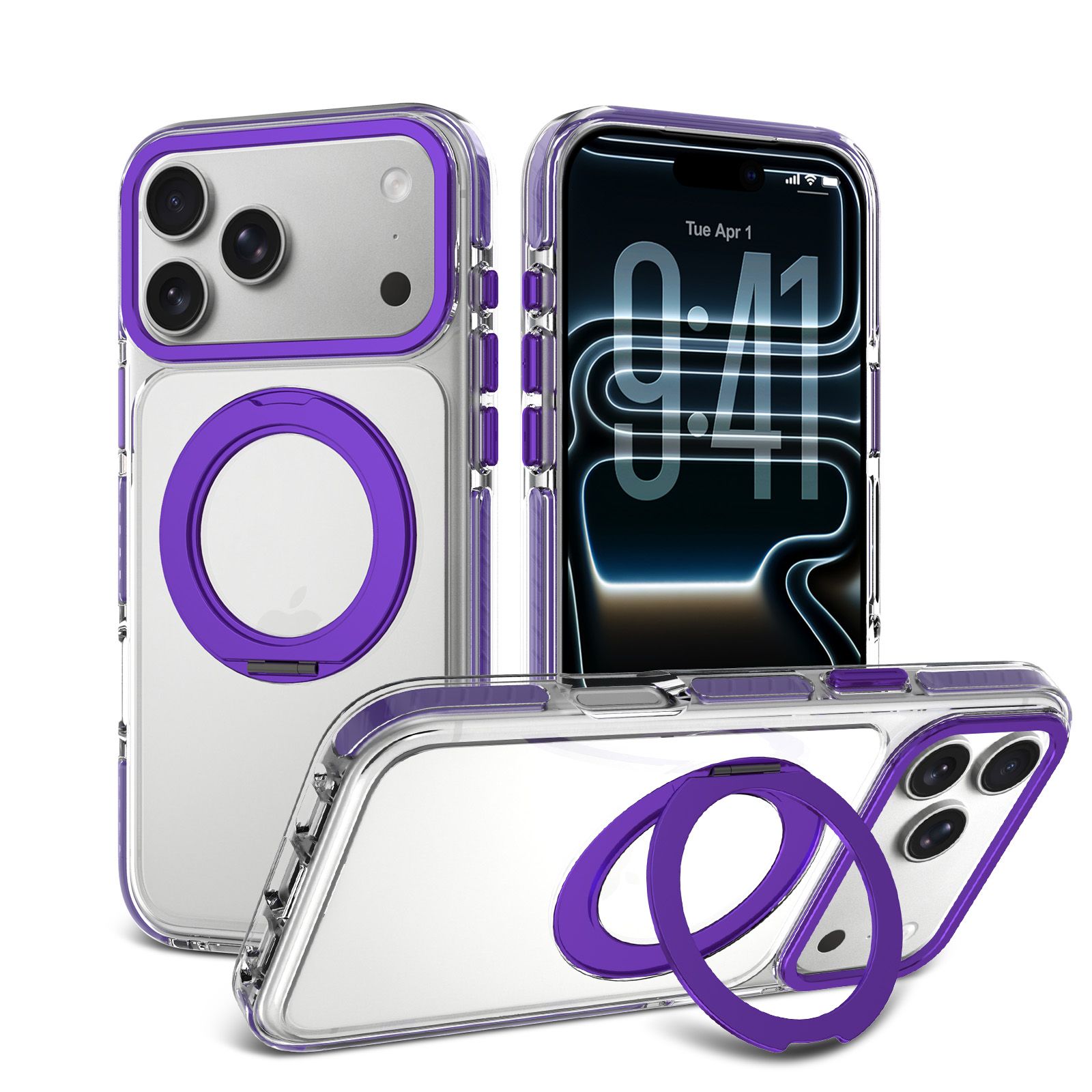 Chroma Orbit Colorful 360° Rotating Stand Magnetic Case — 91
