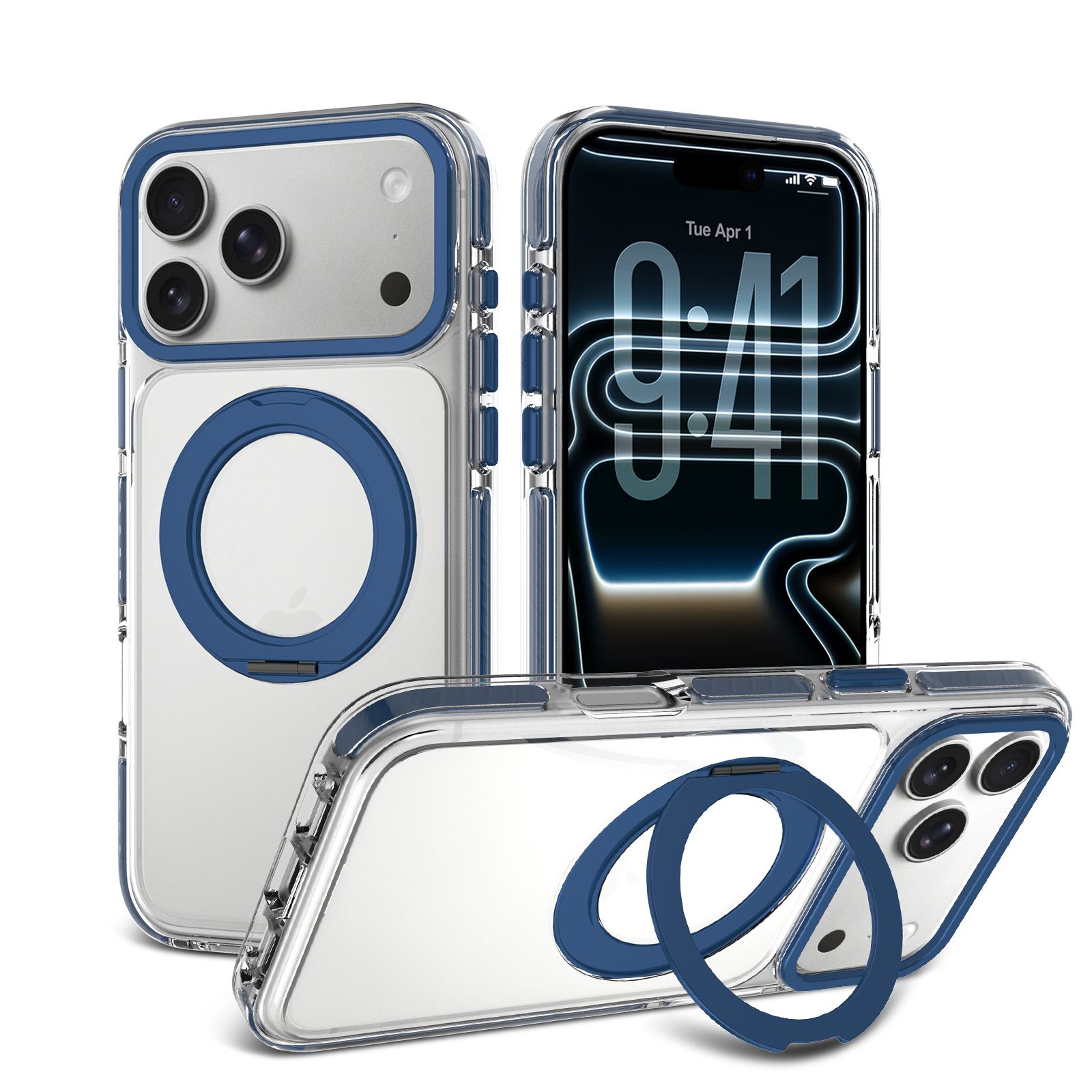 Chroma Orbit Colorful 360° Rotating Stand Magnetic Case — 98