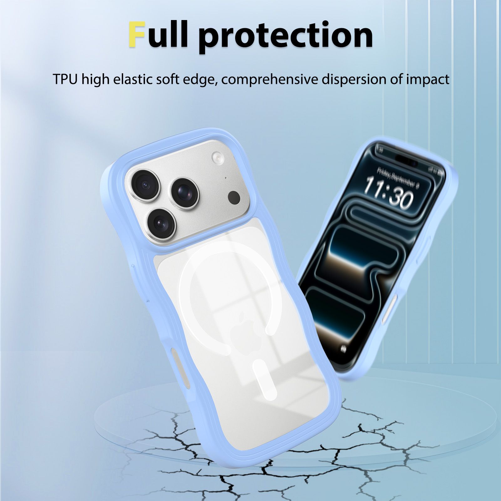 Ripple Clear Magsafe Case — 90