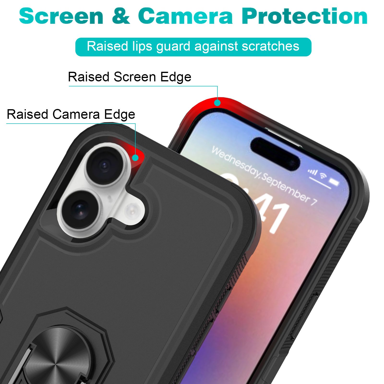 Apex Grip Dual Layer Rugged Case with Ring Kickstand — 6