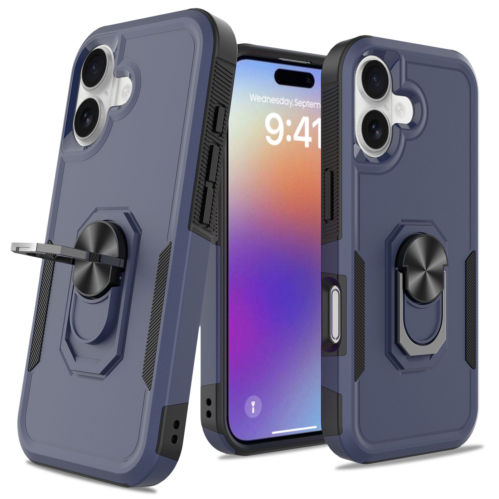 Apex Grip Dual Layer Rugged Case with Ring Kickstand — 15