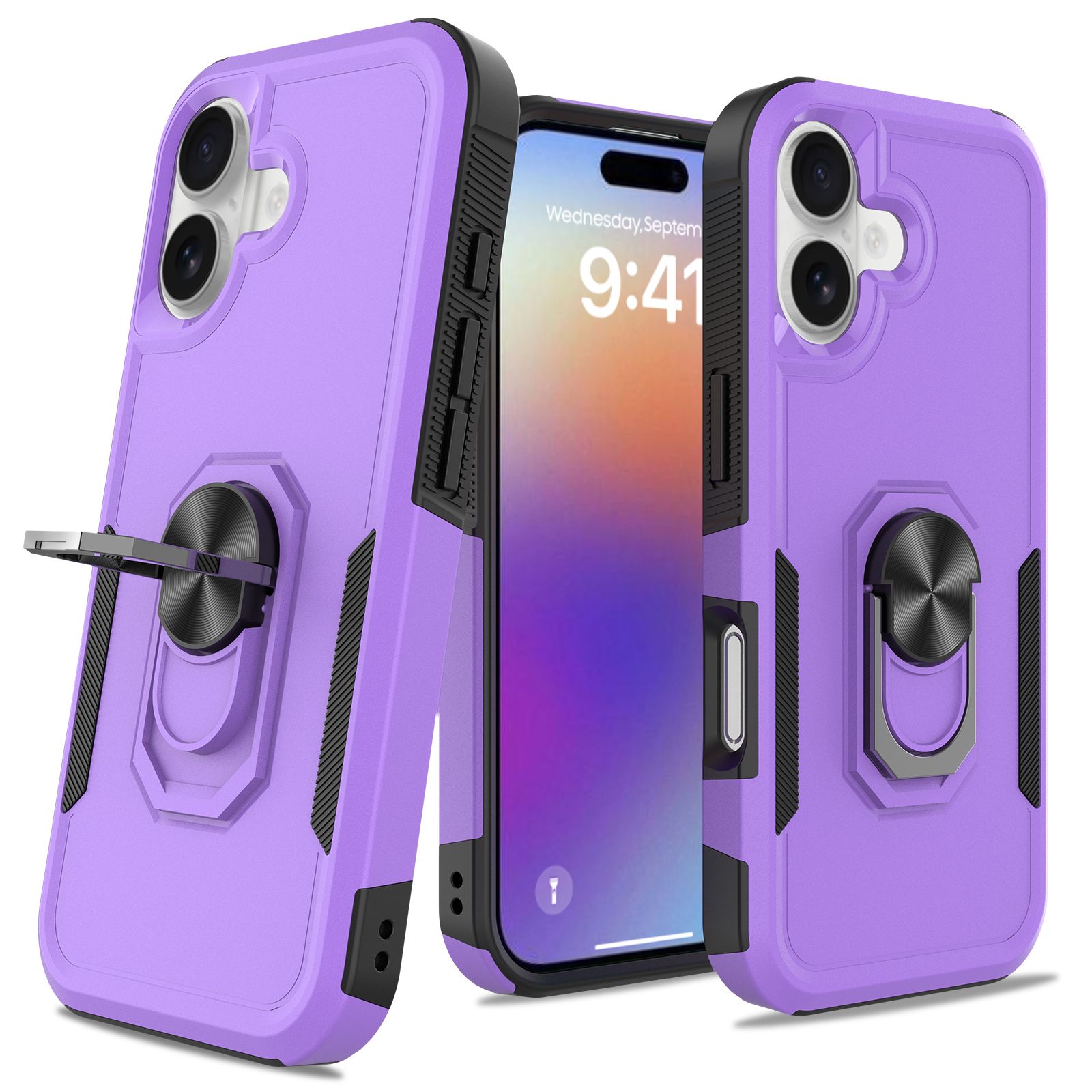 Apex Grip Dual Layer Rugged Case with Ring Kickstand — 20