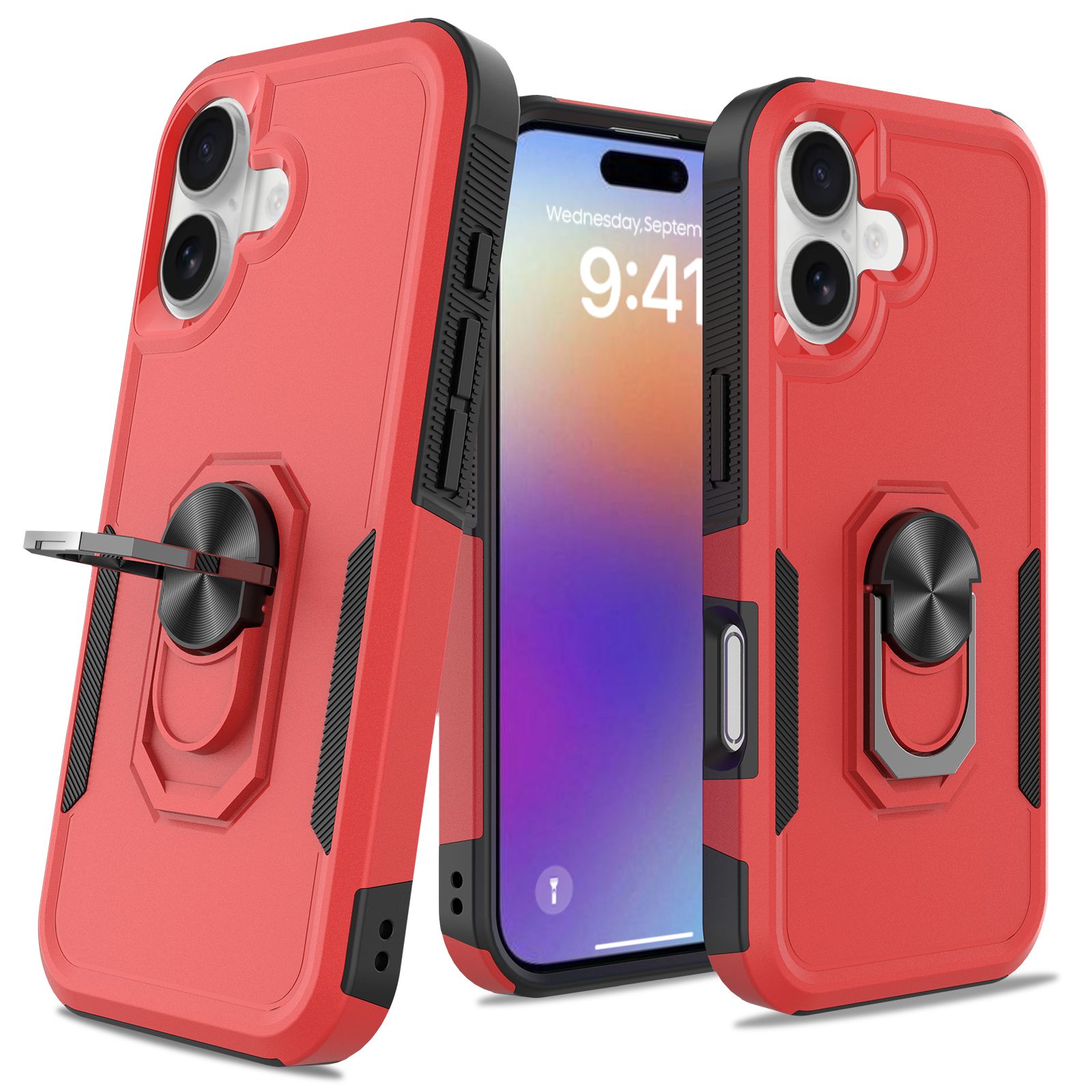 Apex Grip Dual Layer Rugged Case with Ring Kickstand — 25