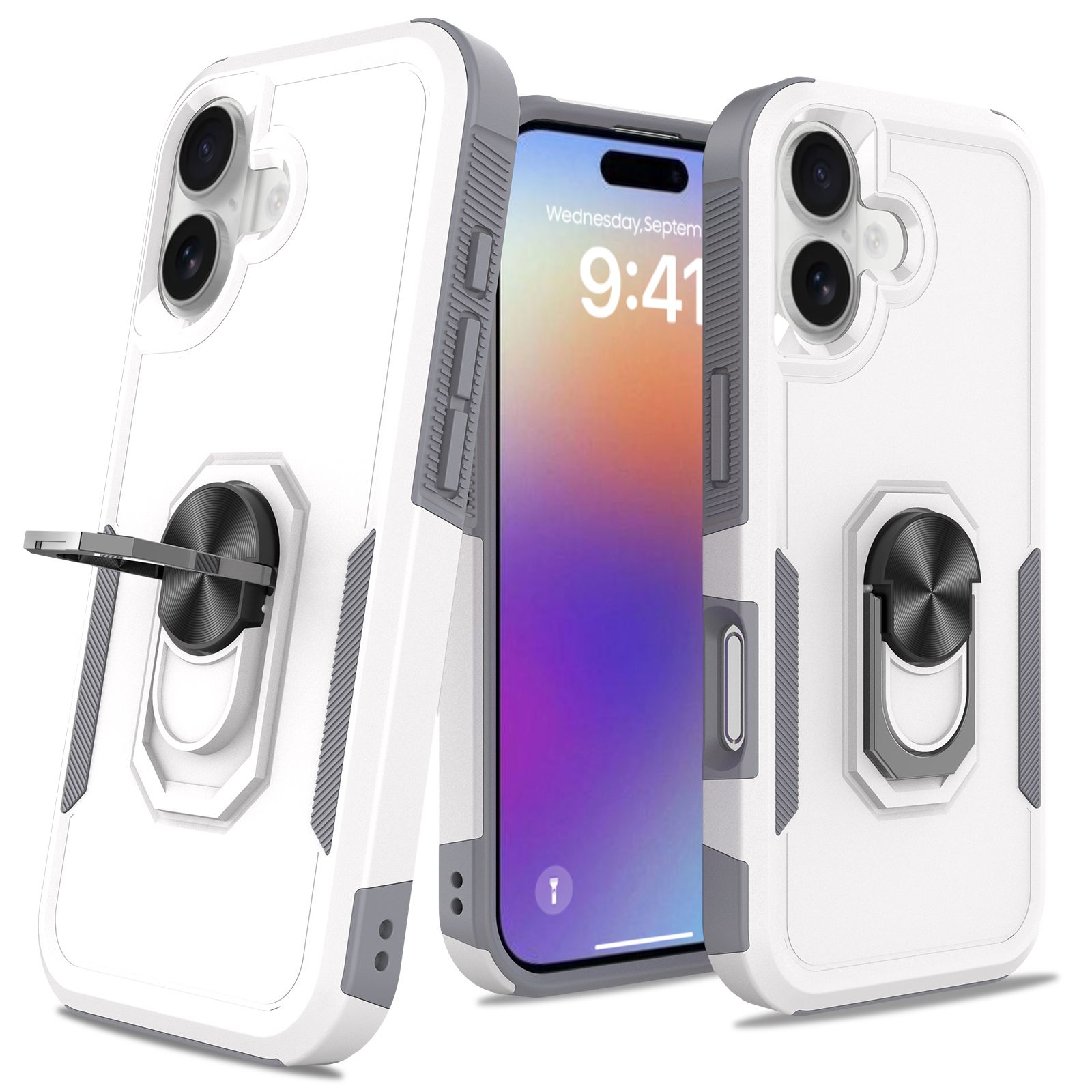 Apex Grip Dual Layer Rugged Case with Ring Kickstand — 10