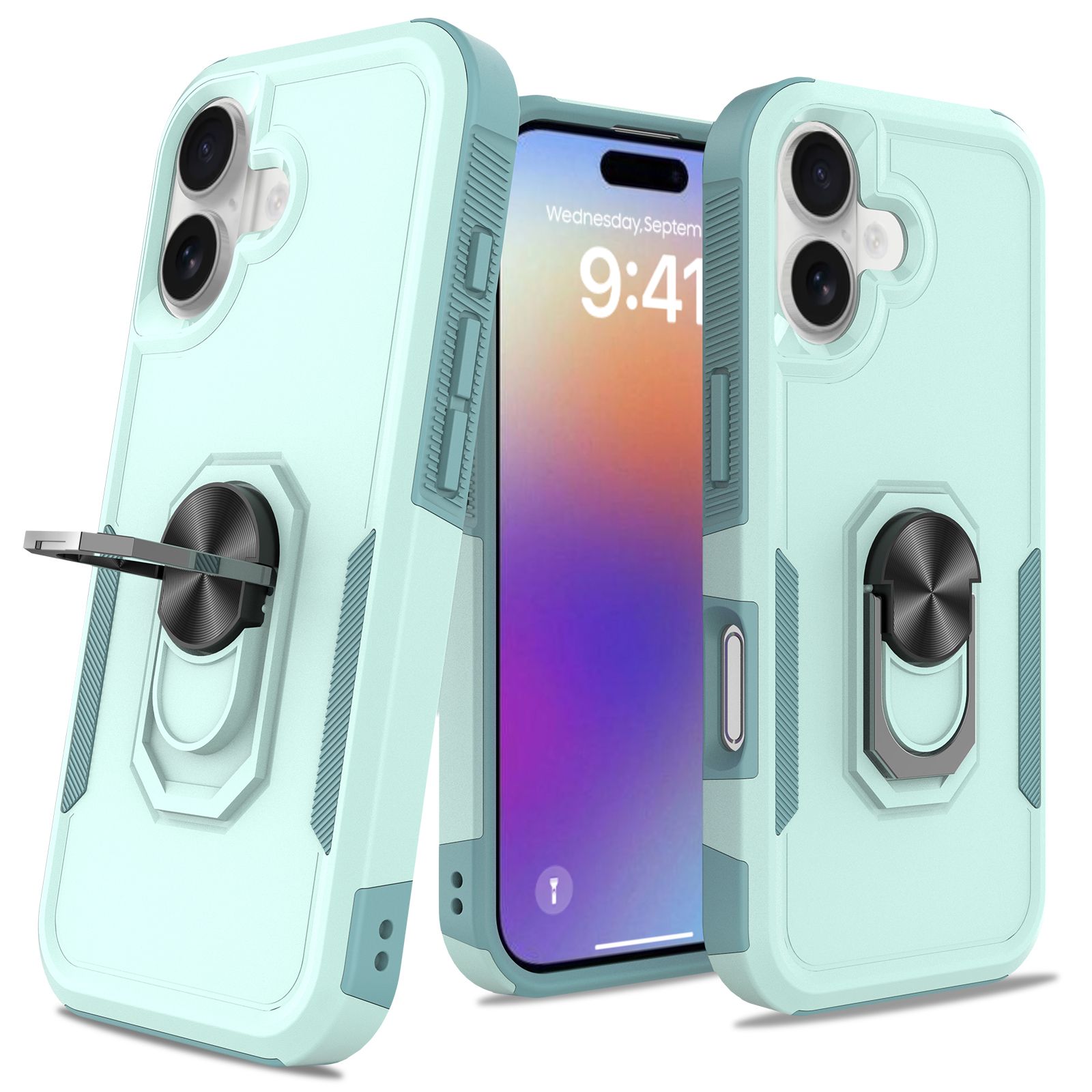 Apex Grip Dual Layer Rugged Case with Ring Kickstand — 35