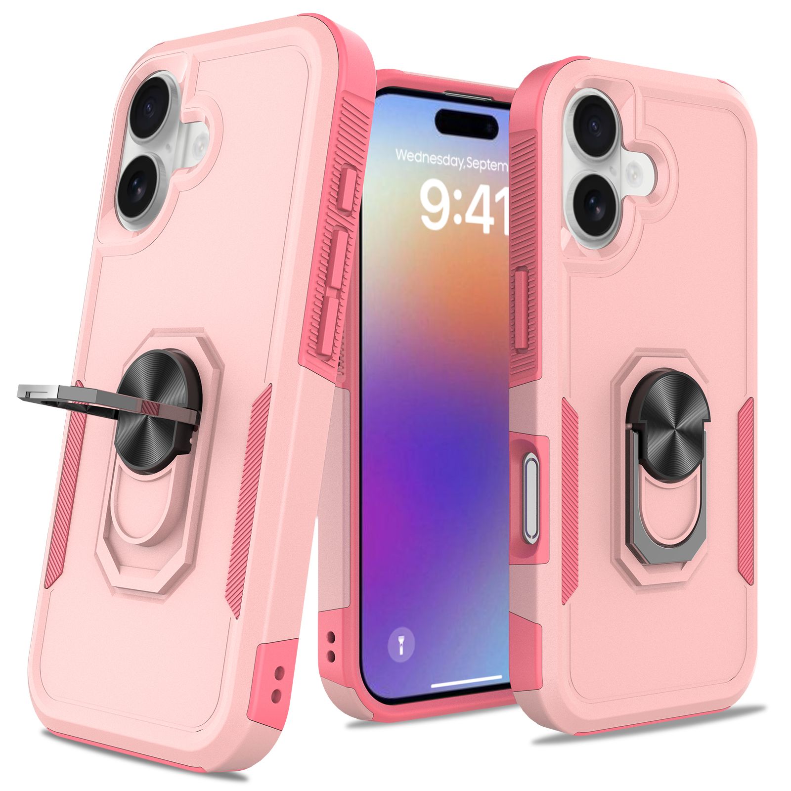 Apex Grip Dual Layer Rugged Case with Ring Kickstand — 40