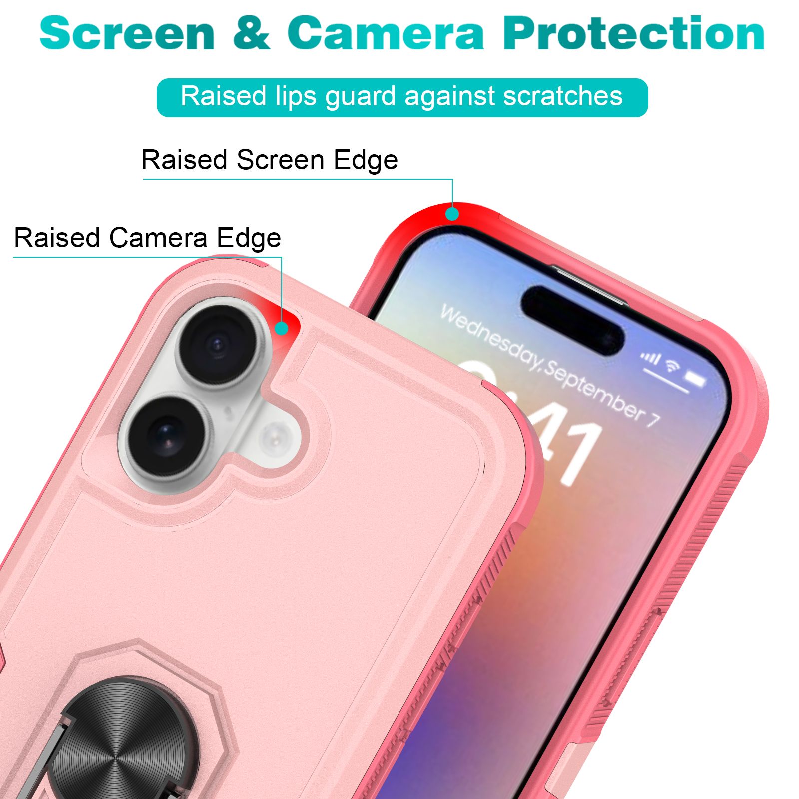 Apex Grip Dual Layer Rugged Case with Ring Kickstand — 43