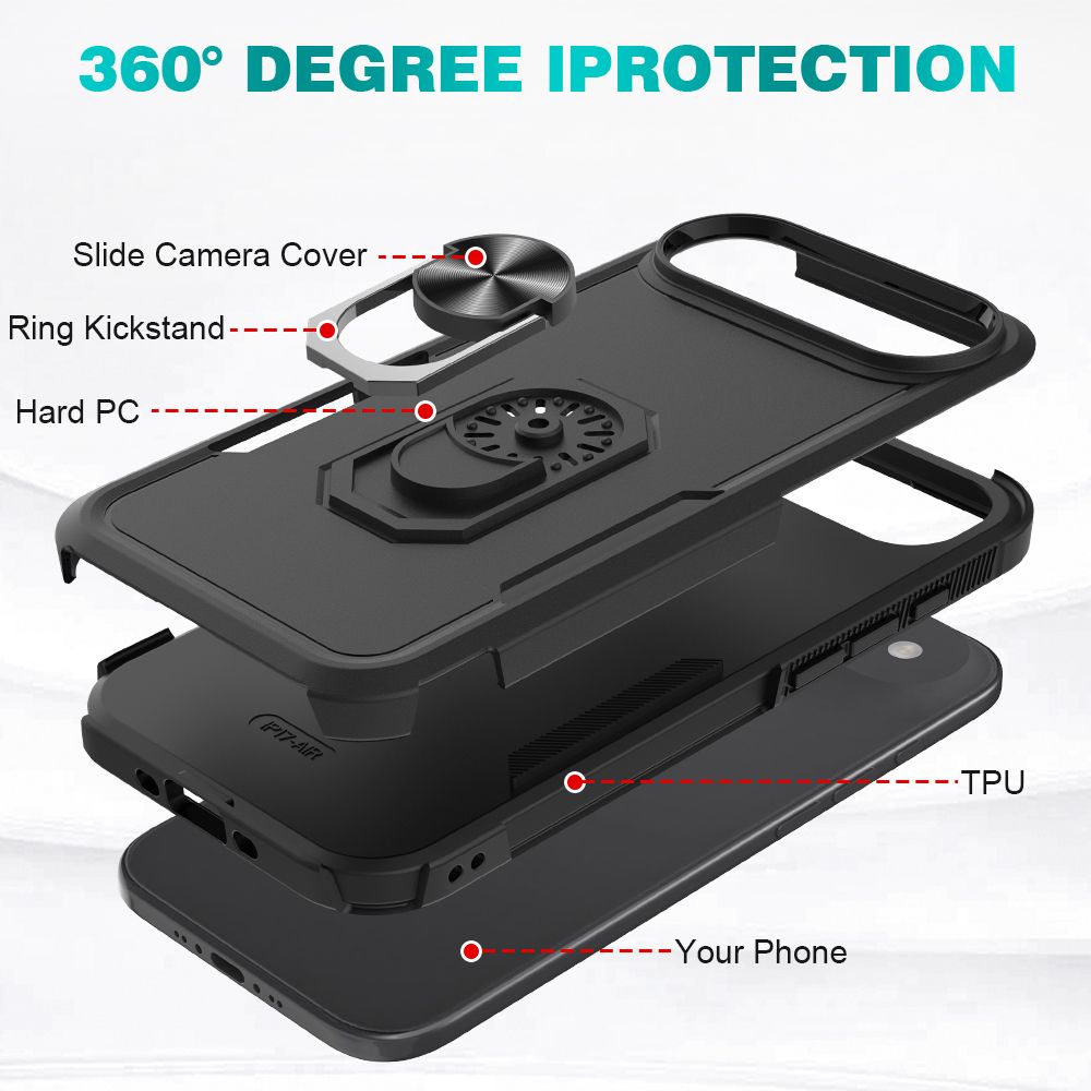 Apex Grip Dual Layer Rugged Case with Ring Kickstand — 46