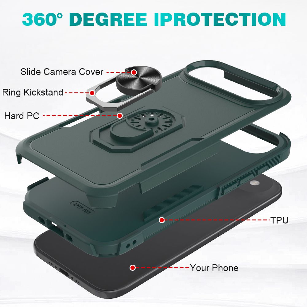 Apex Grip Dual Layer Rugged Case with Ring Kickstand — 72