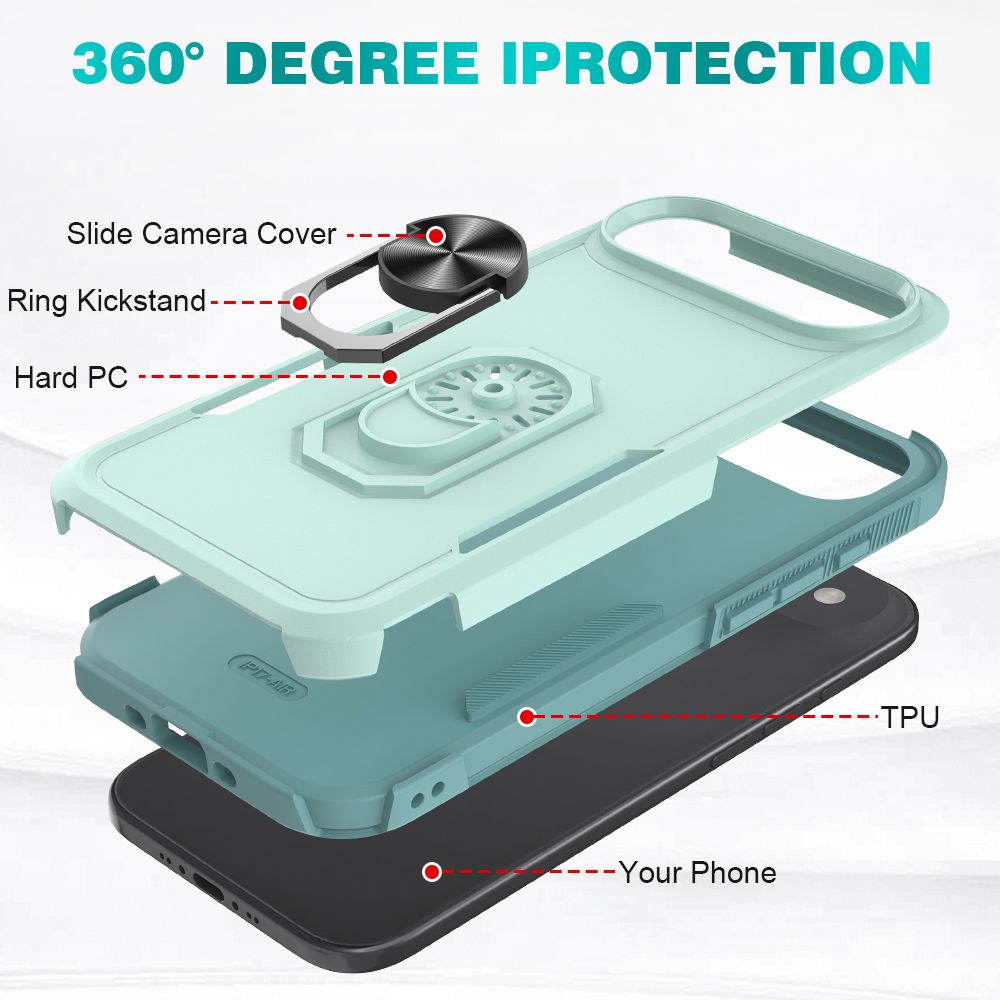 Apex Grip Dual Layer Rugged Case with Ring Kickstand — 77