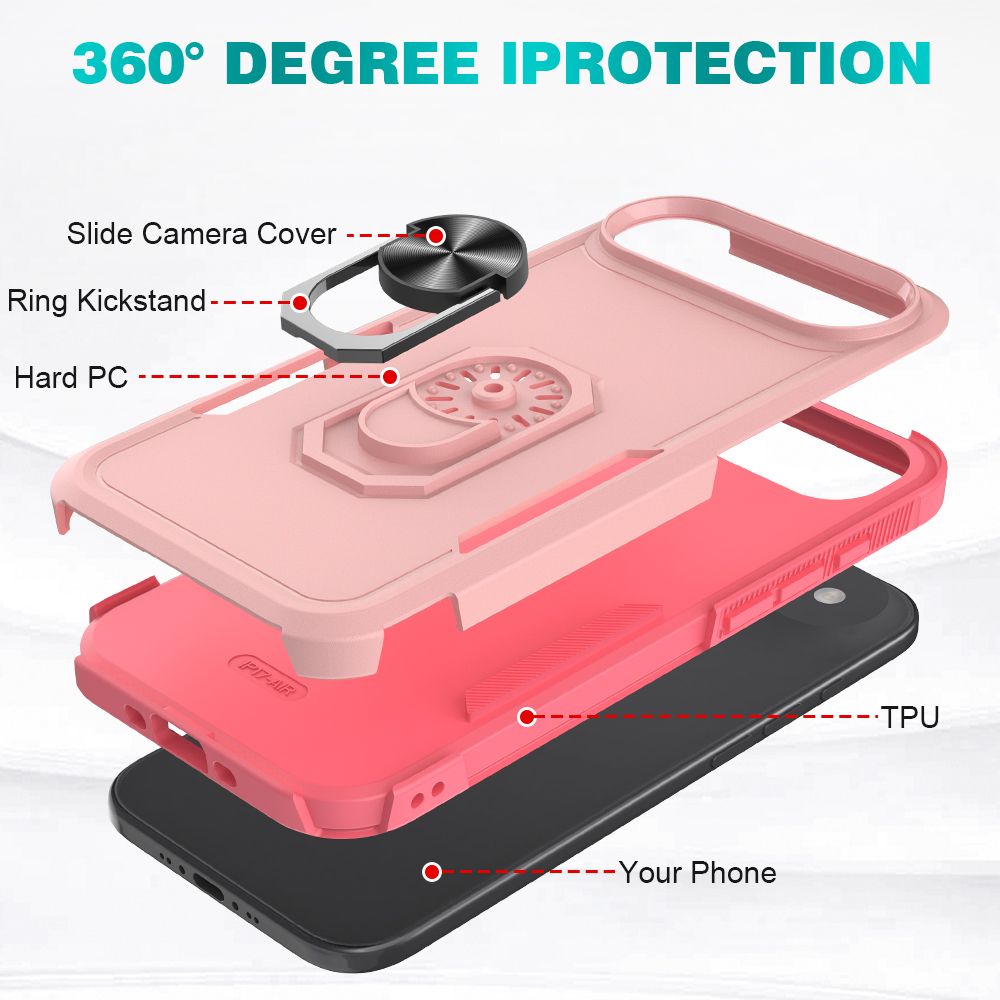 Apex Grip Dual Layer Rugged Case with Ring Kickstand — 82