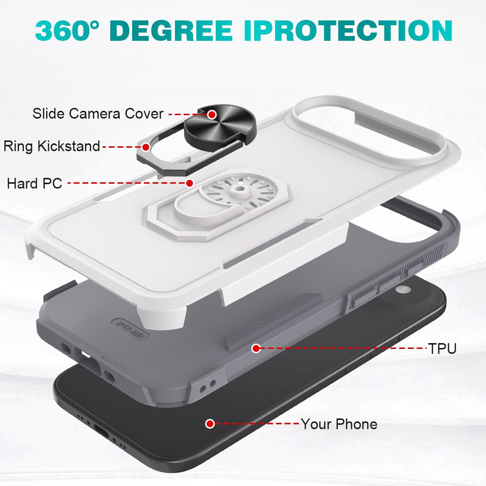 Apex Grip Dual Layer Rugged Case with Ring Kickstand — 52