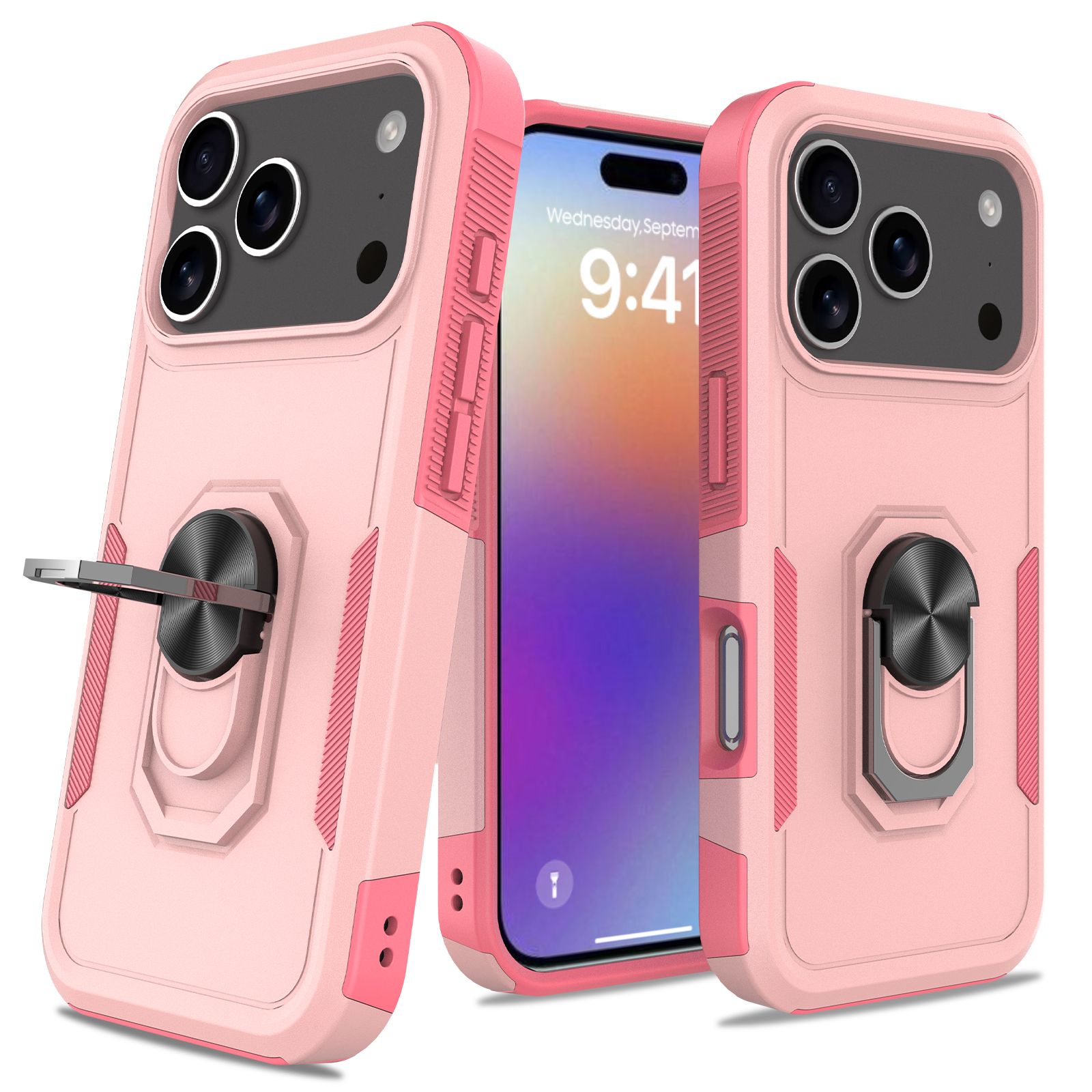 Apex Grip Dual Layer Rugged Case with Ring Kickstand — 124