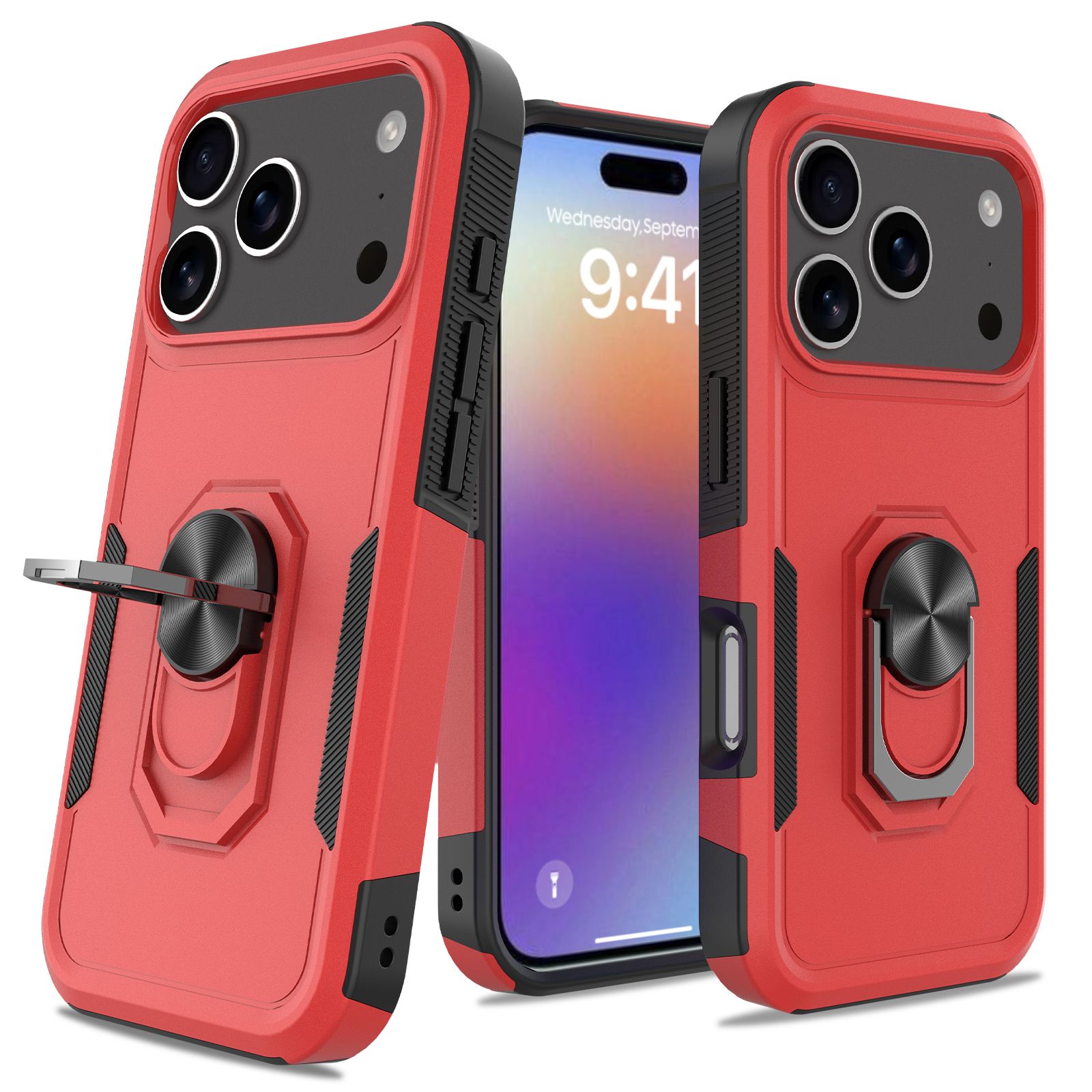 Apex Grip Dual Layer Rugged Case with Ring Kickstand — 109