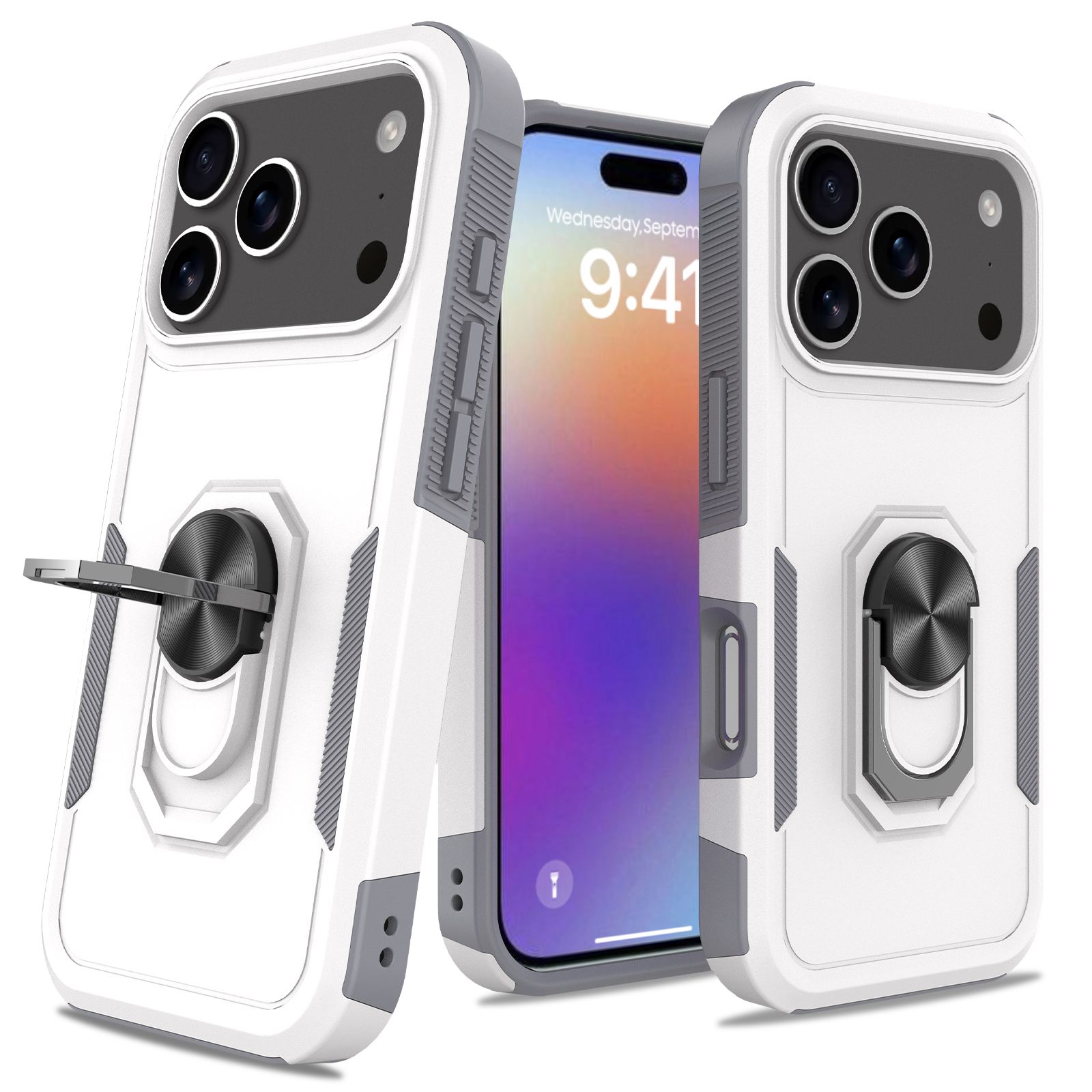 Apex Grip Dual Layer Rugged Case with Ring Kickstand — 94