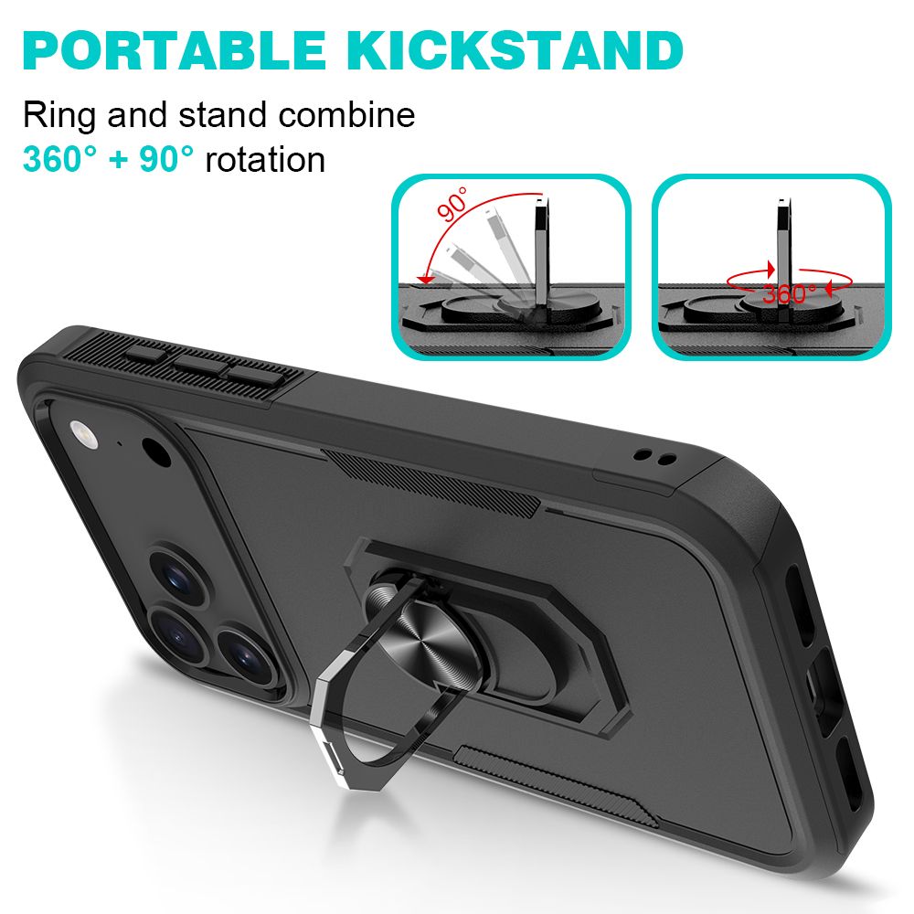 Apex Grip Dual Layer Rugged Case with Ring Kickstand — 131