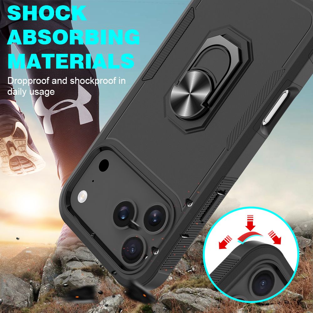 Apex Grip Dual Layer Rugged Case with Ring Kickstand — 172