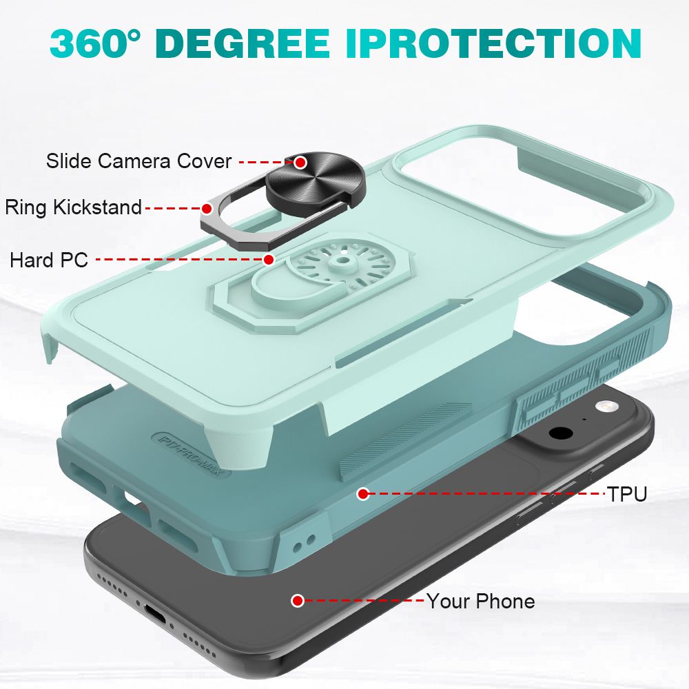 Apex Grip Dual Layer Rugged Case with Ring Kickstand — 201