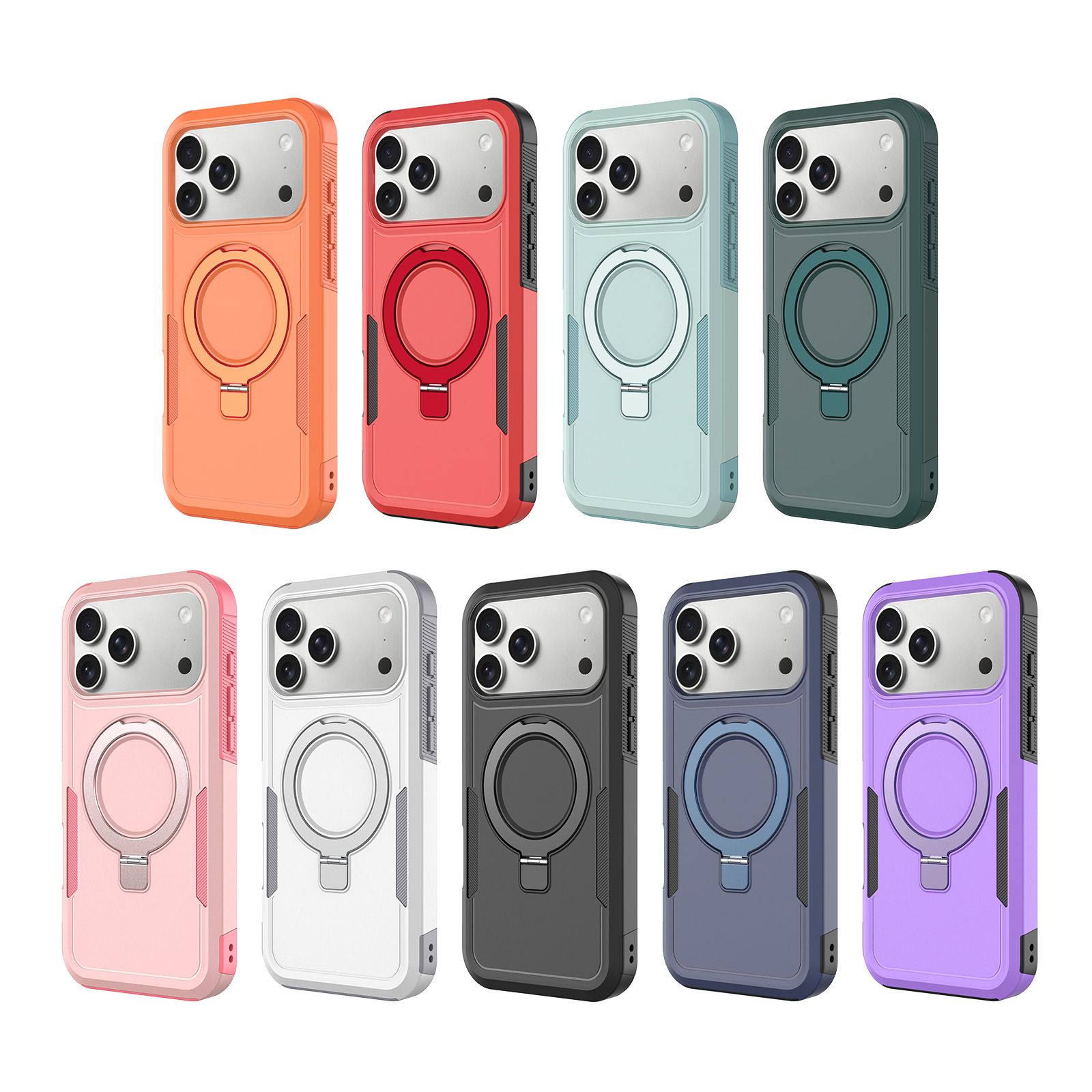 Apex Grip Dual Layer Rugged Case with Ring Kickstand — 218