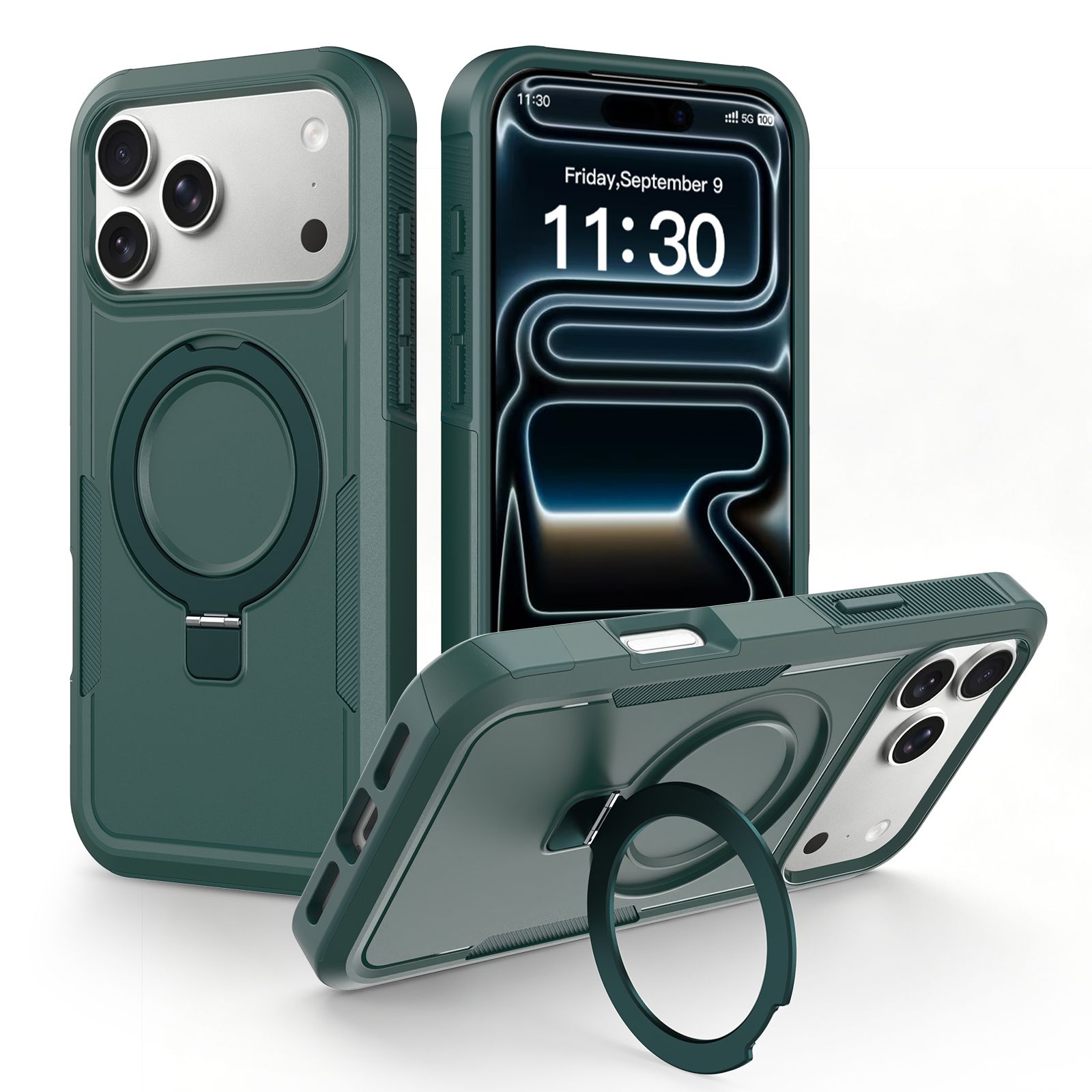 Apex Grip Dual Layer Rugged Case with Ring Kickstand — 248