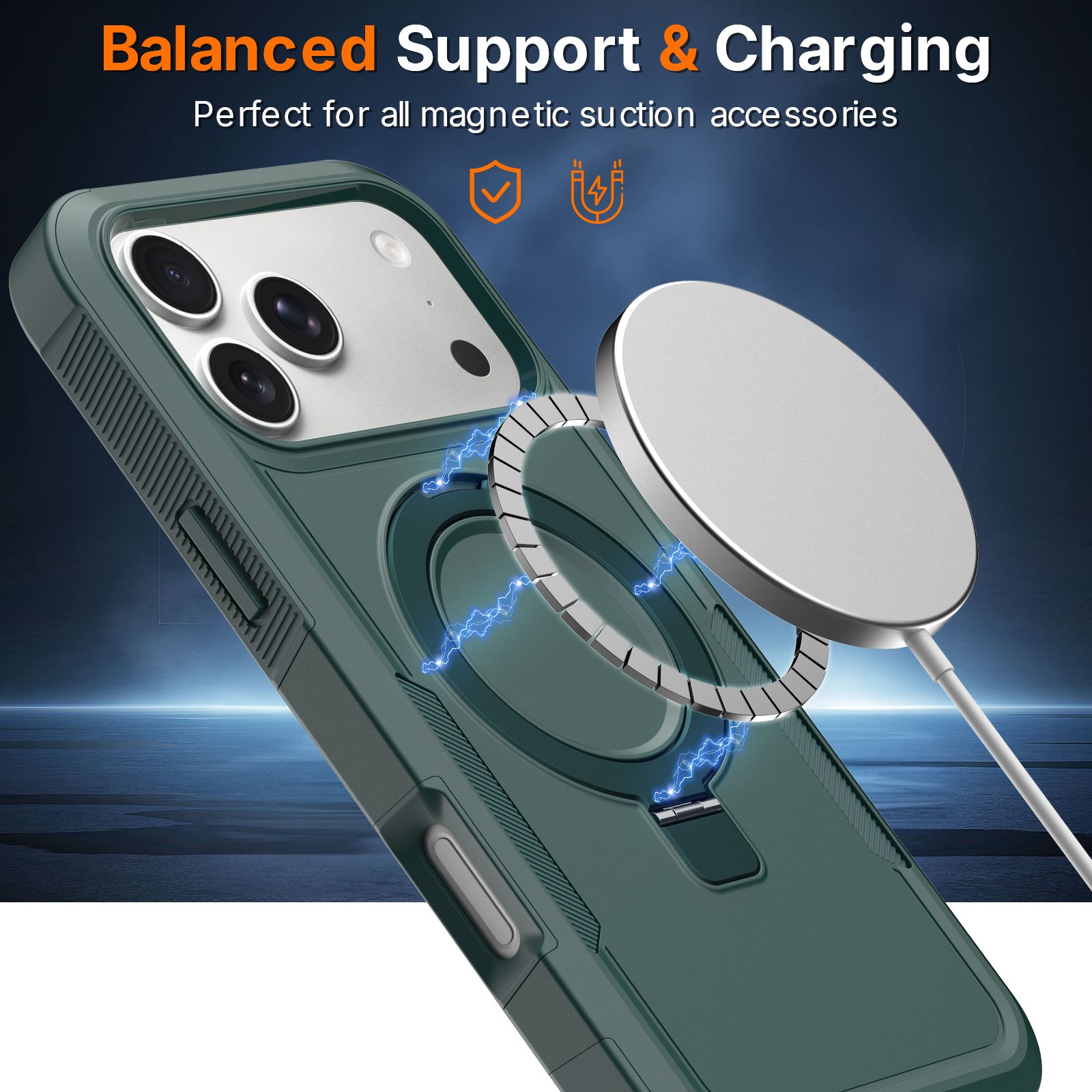 Apex Grip Dual Layer Rugged Case with Ring Kickstand — 253