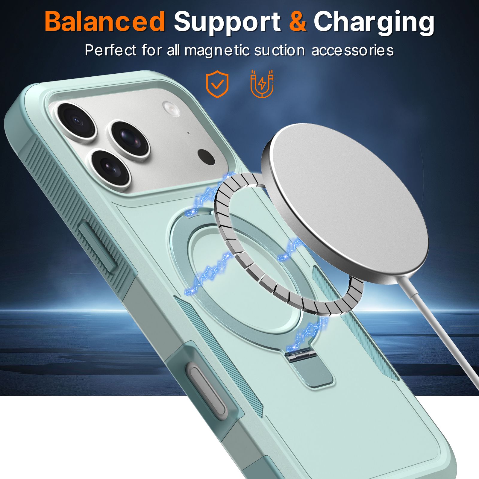 Apex Grip Dual Layer Rugged Case with Ring Kickstand — 260