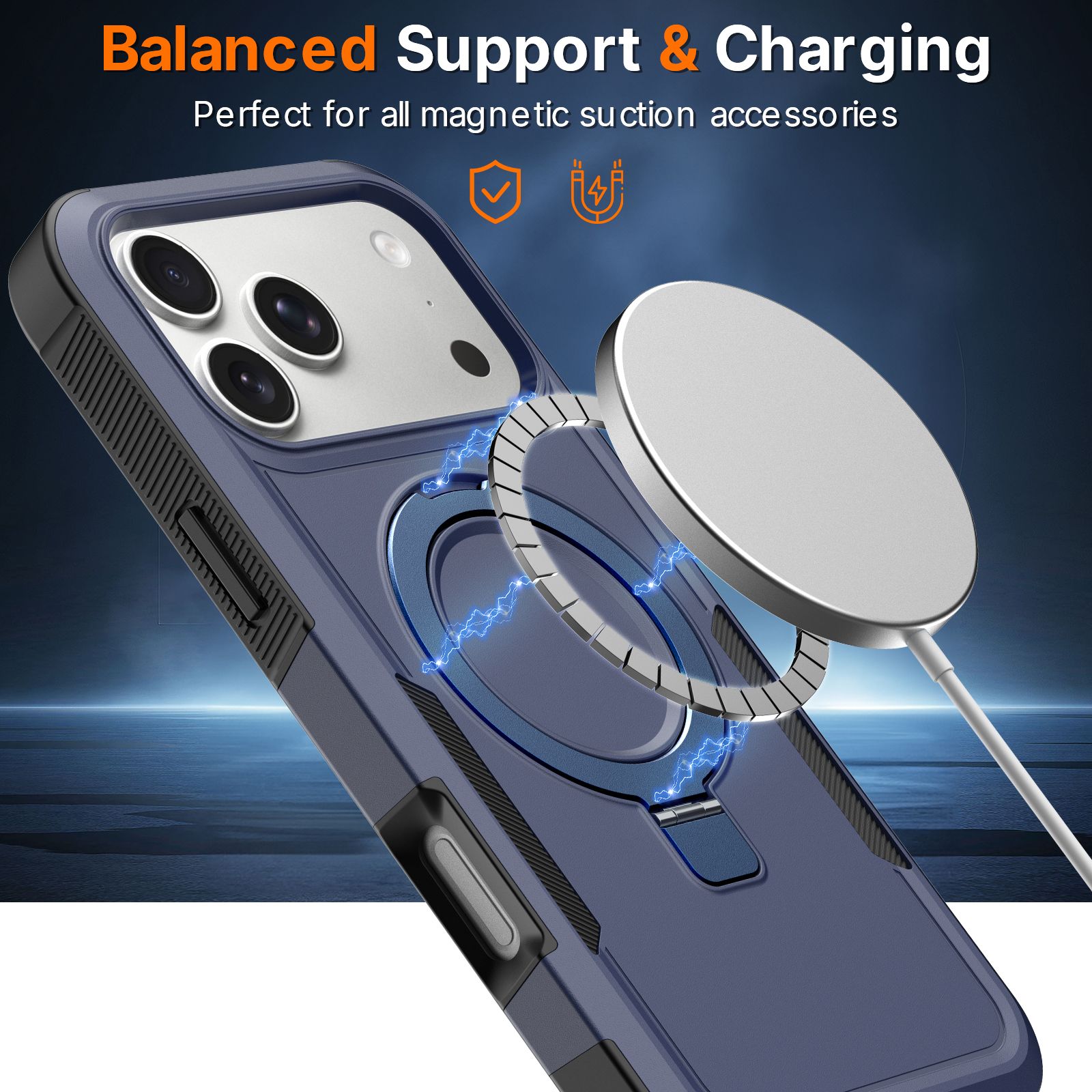 Apex Grip Dual Layer Rugged Case with Ring Kickstand — 232